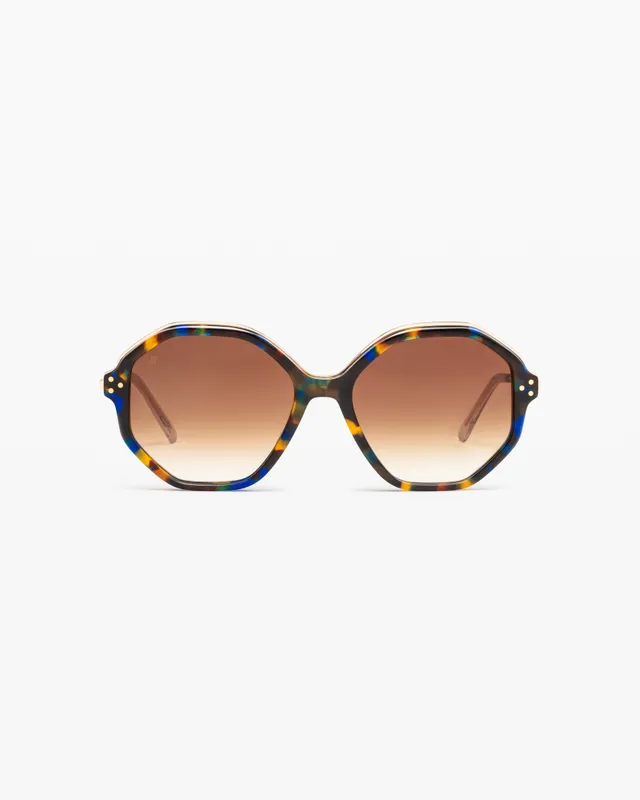 jimmy-fairly-la-capu-lunettes-de-soleil-hexagonales-caille-en-ac-tate-et-acier-p image 1