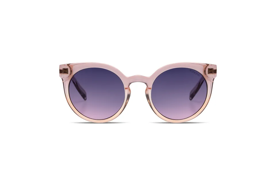komono-lulu-metal-blush-rose-gold-lunettes-de-soleil-il-de-chat-rondes image 1
