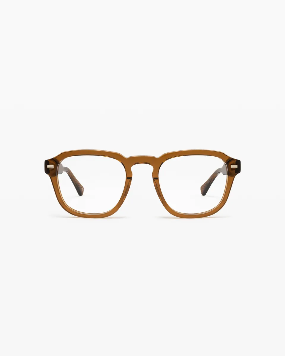 jimmy-fairly-la-headlight-lunettes-de-vue-carr-es-en-ac-tate-marron-homme image 1
