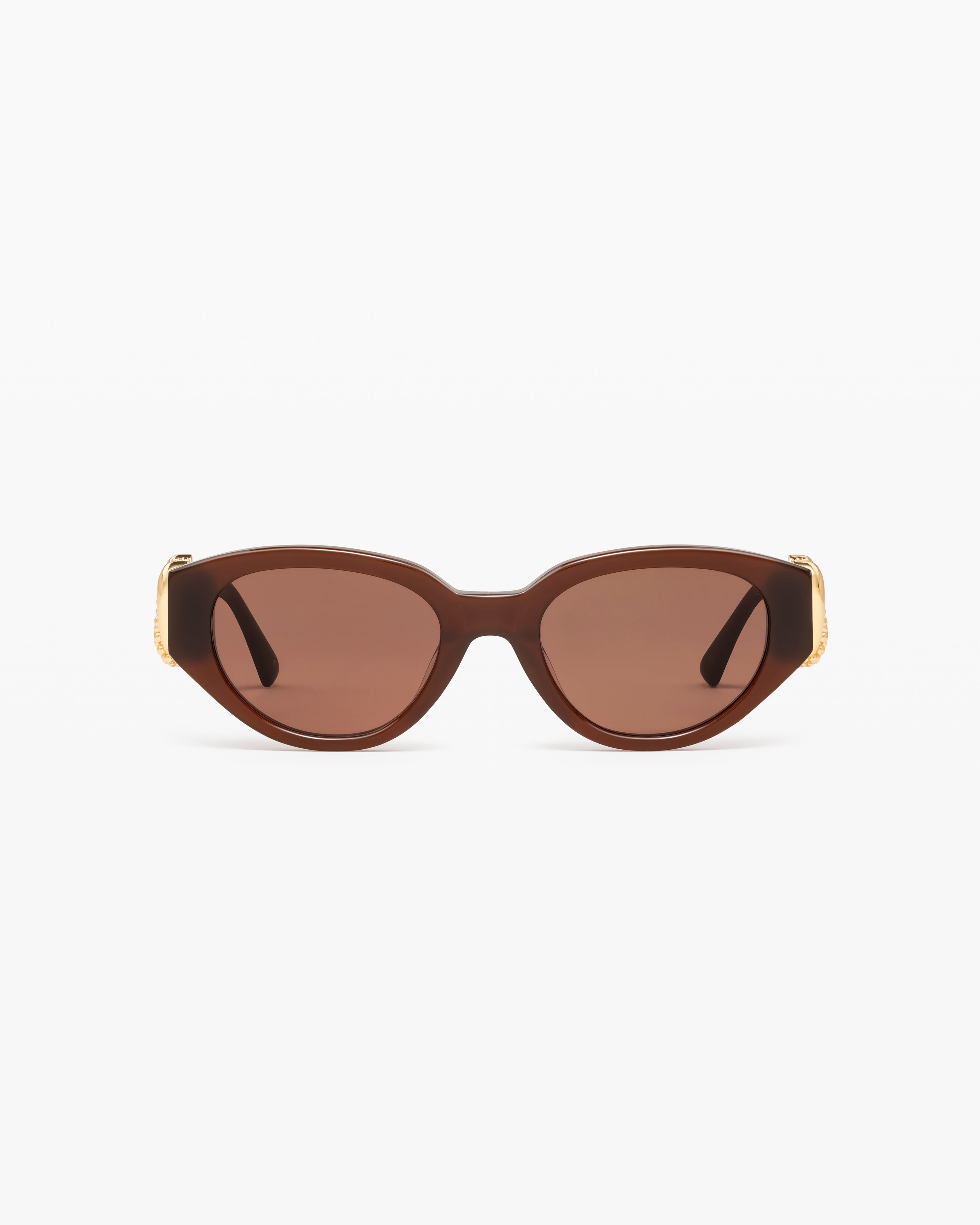 jimmy-fairly-la-melissa-lunettes-de-soleil-papillon-marron-avec-bijou-plaqu-or image 1