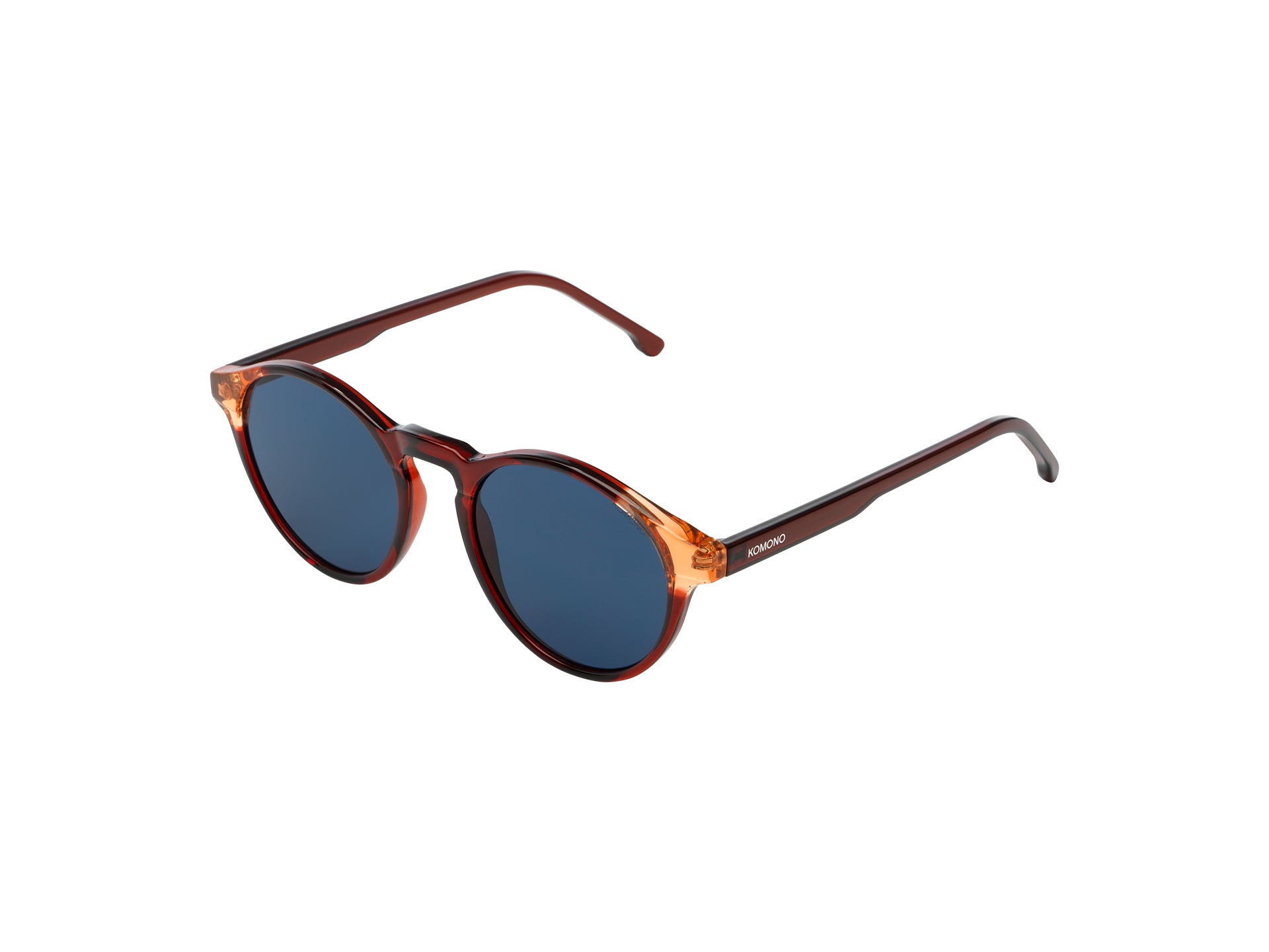 komono-devon-burgundy-coral-monture-optique-ronde-en-bio-nylon-translucide-fit-m image 3