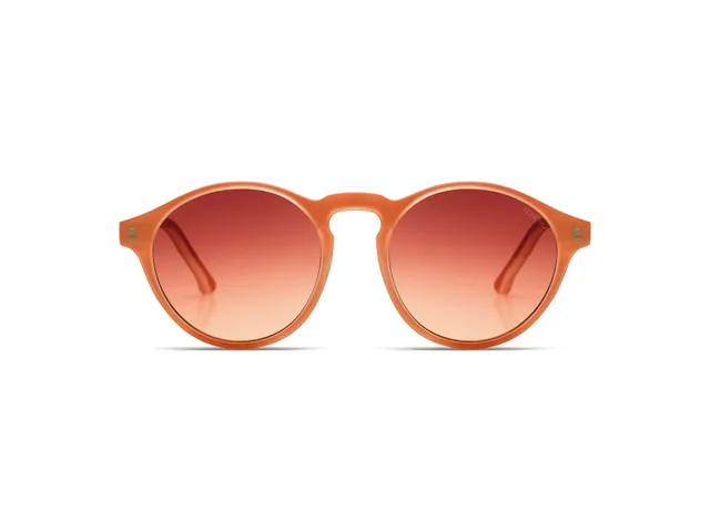 komono-devon-velvet-coral-lunettes-de-soleil-rondes image 1