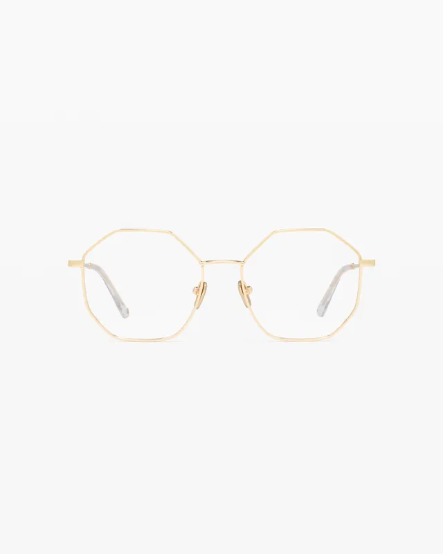 jimmy-fairly-la-jona-lunettes-de-vue-hexagonales-en-acier-inoxydable-dor image 1