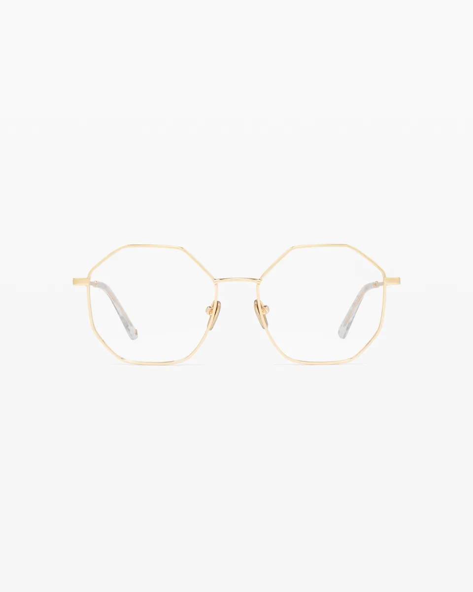 jimmy-fairly-la-jona-lunettes-de-vue-hexagonales-en-acier-inoxydable-dor image 1