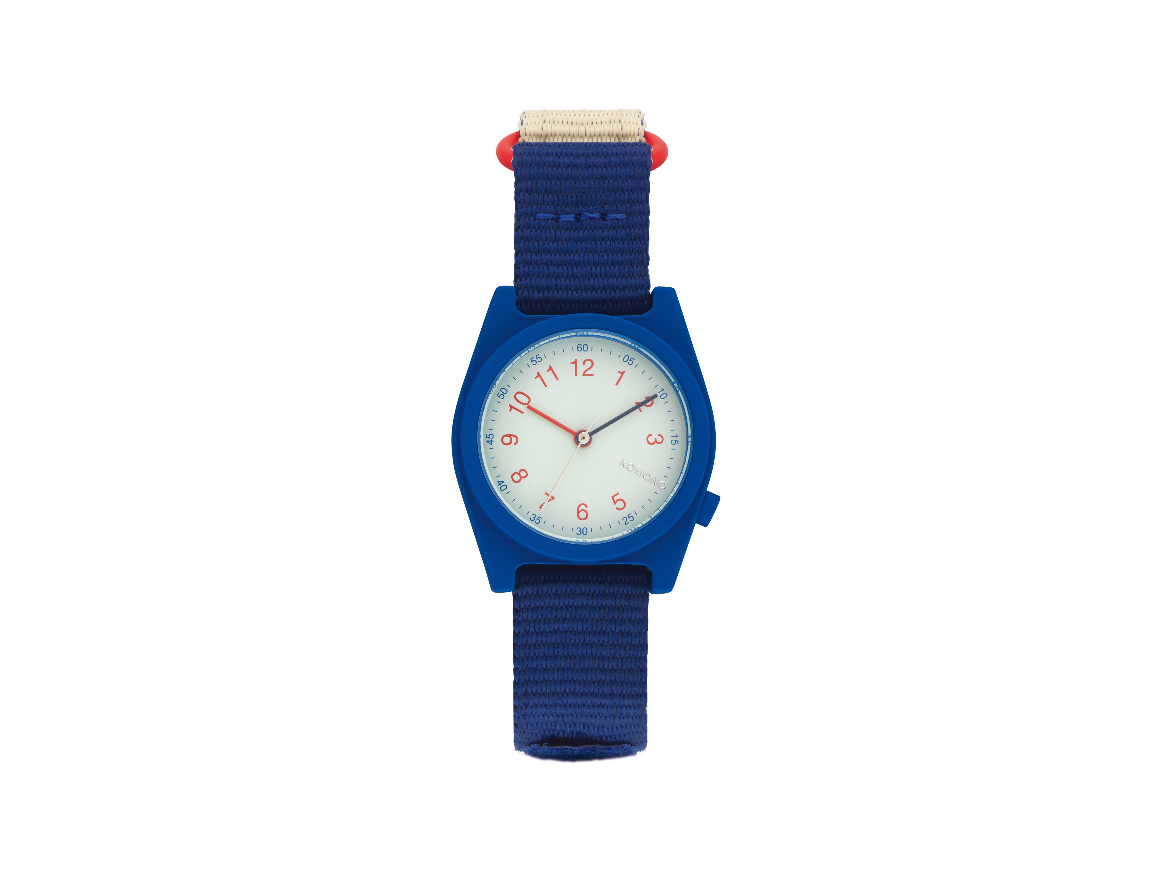 komono-rizzo-marine-triplets-montre-junior-acier-inoxydable-bleue image 1