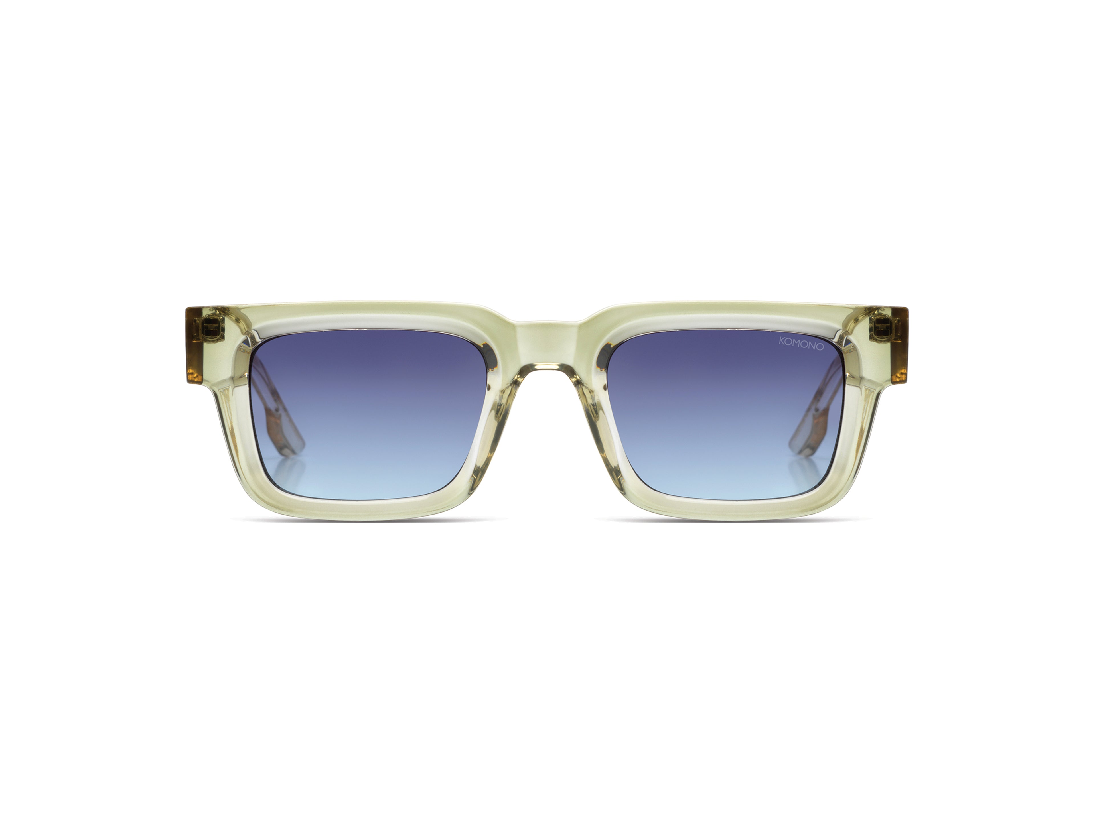 komono-victor-lunettes-de-soleil-rectangulaires-sage-gradient image 1
