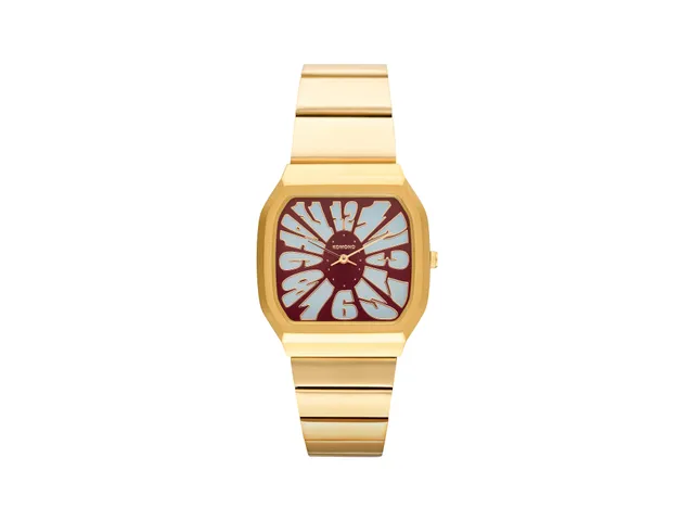 komono-max-flower-gold-maroon-blue-montre image 1