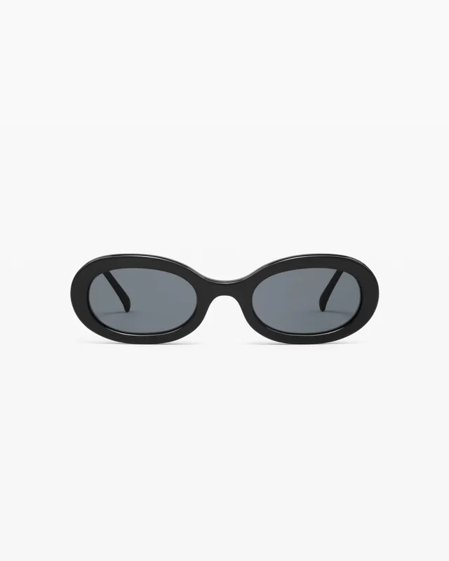 jimmy-fairly-la-coline-reformation-lunettes-de-soleil-ovales-noires-femme image 1