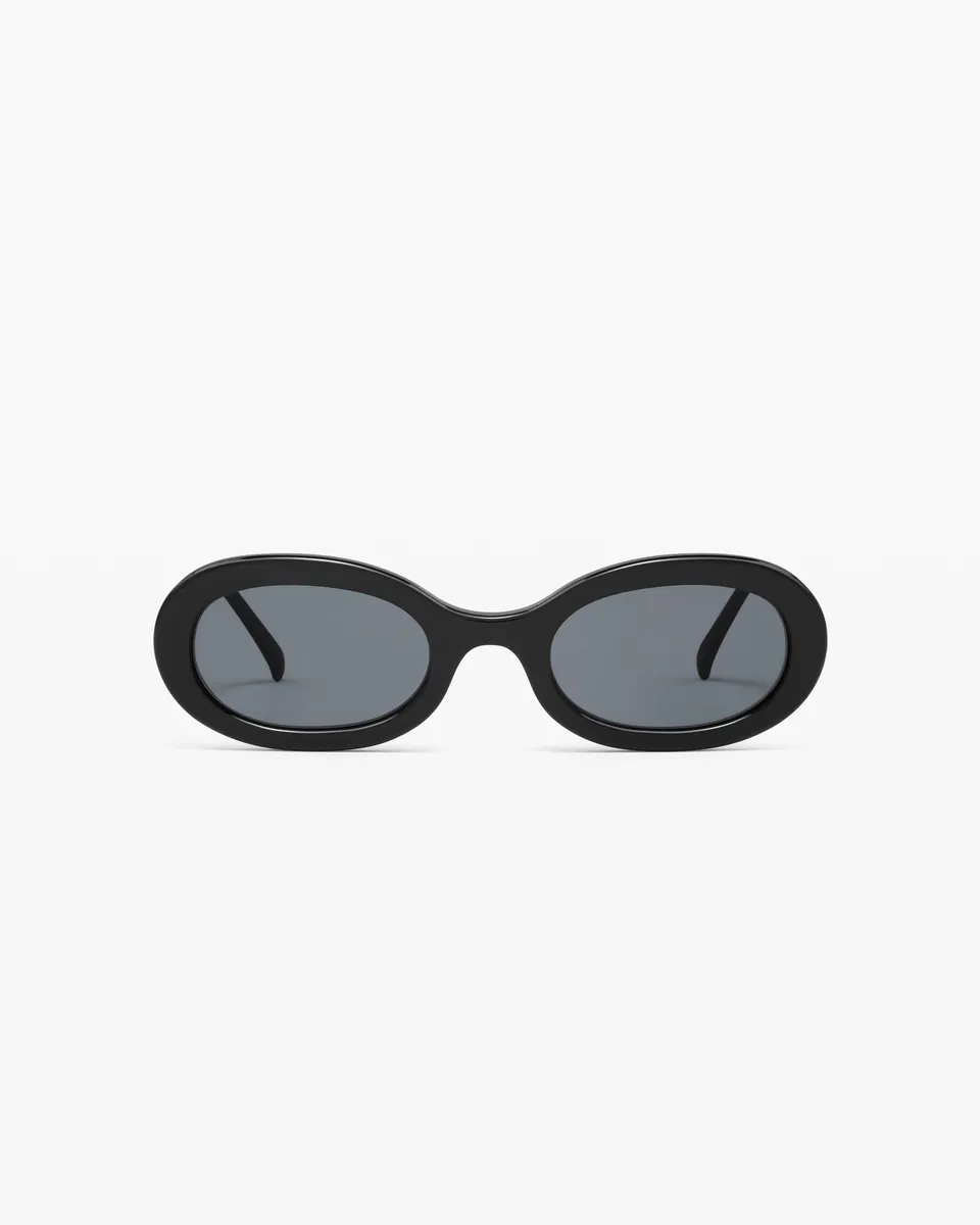 jimmy-fairly-la-coline-reformation-lunettes-de-soleil-ovales-noires-femme image 1