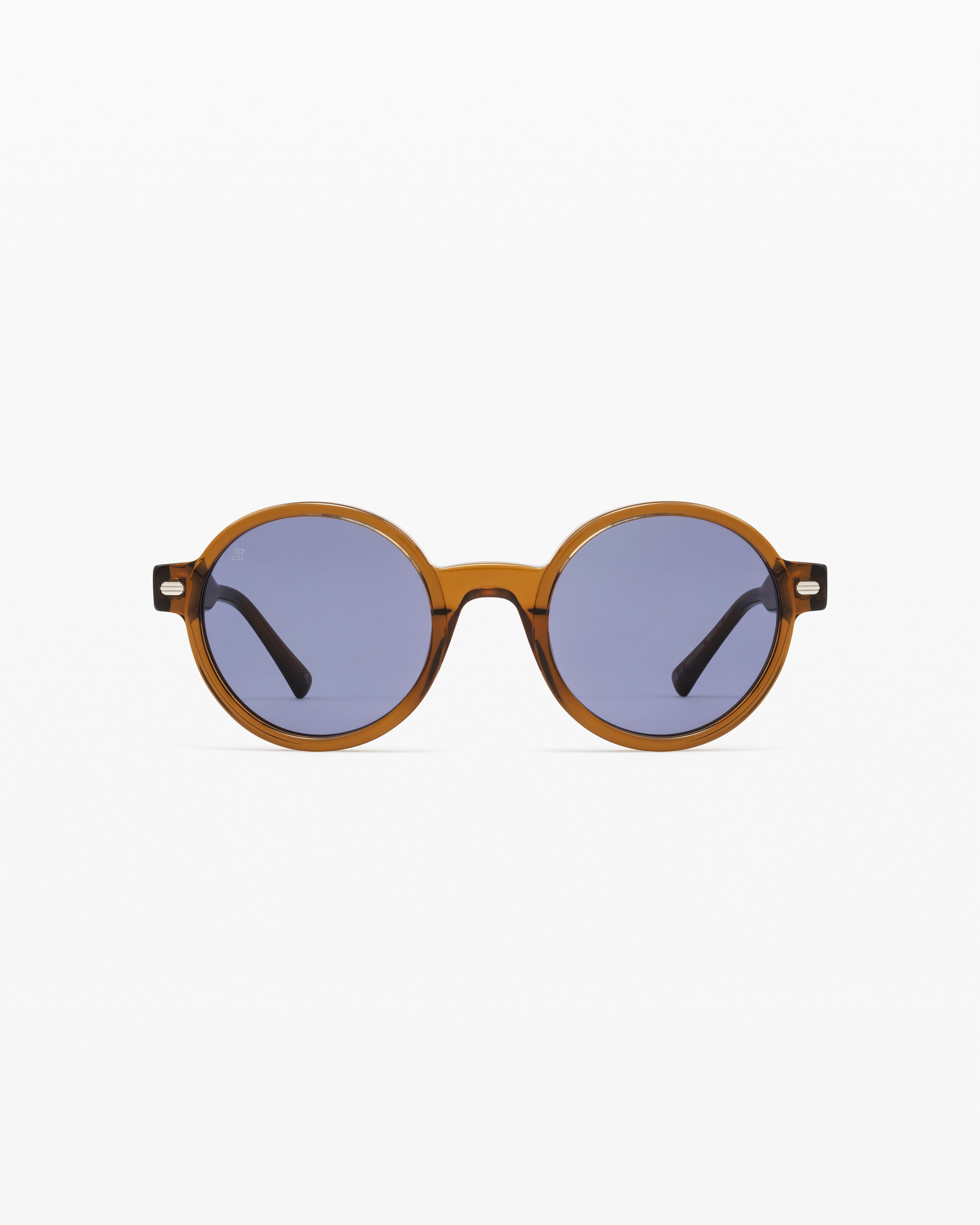 jimmy-fairly-la-gadjo-lunettes-de-soleil-rondes-en-ac-tate-marron-homme-taille-m image 1
