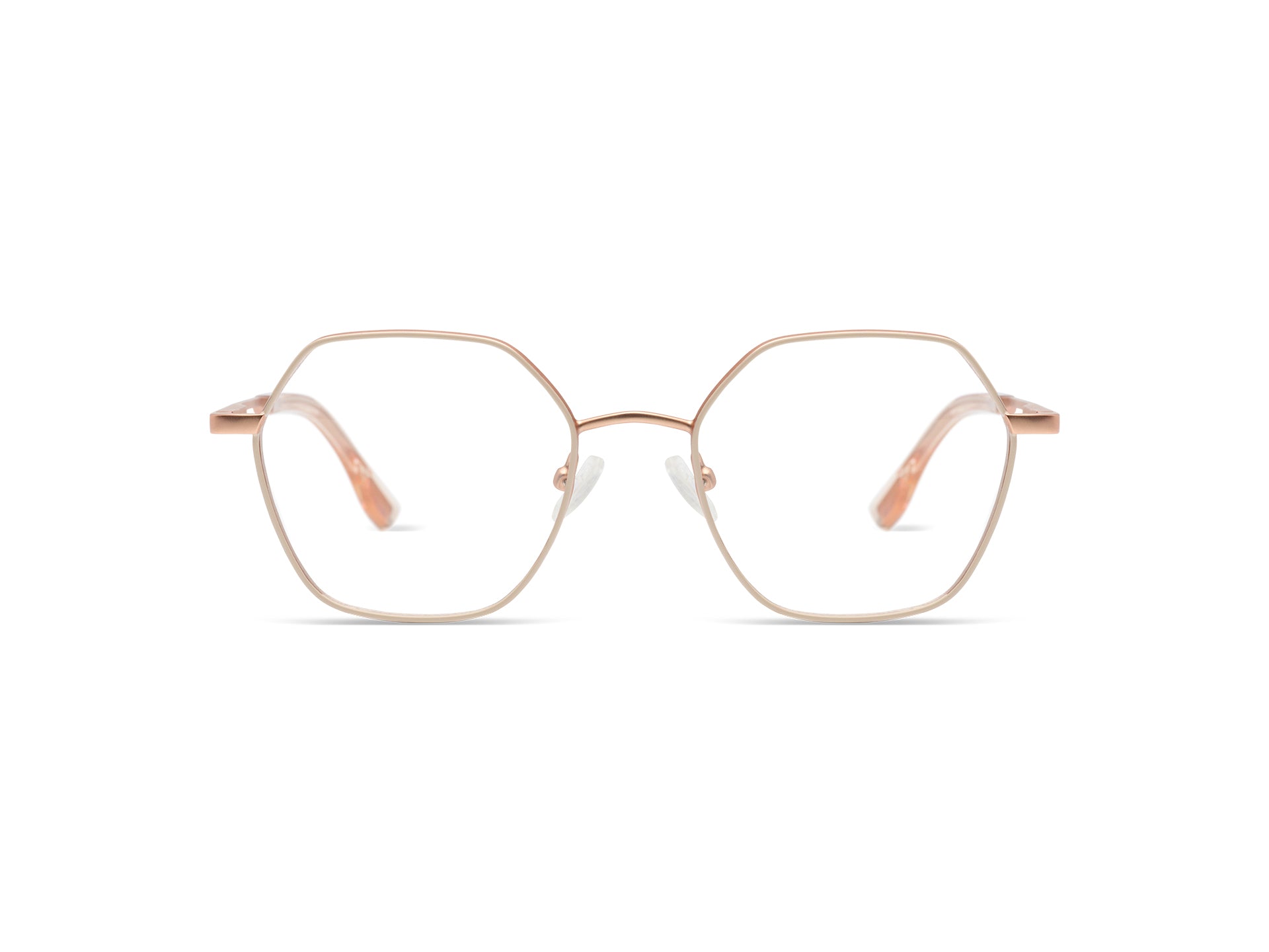 komono-nora-slims-pearl-rose-gold-lunettes-de-vue-fines-monture-dor-rose-perle image 1