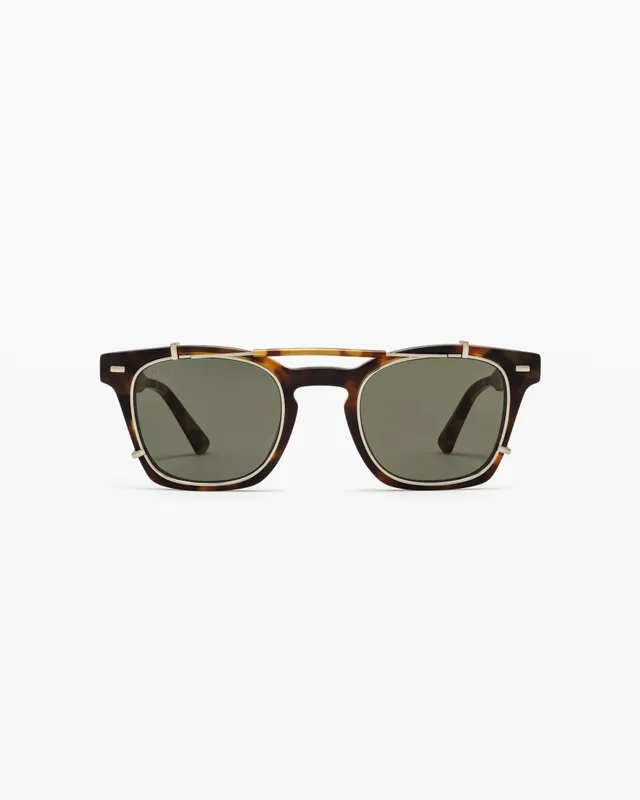 jimmy-fairly-la-carl-lunettes-de-soleil-aviateur-caille-fonc-e-homme image 1