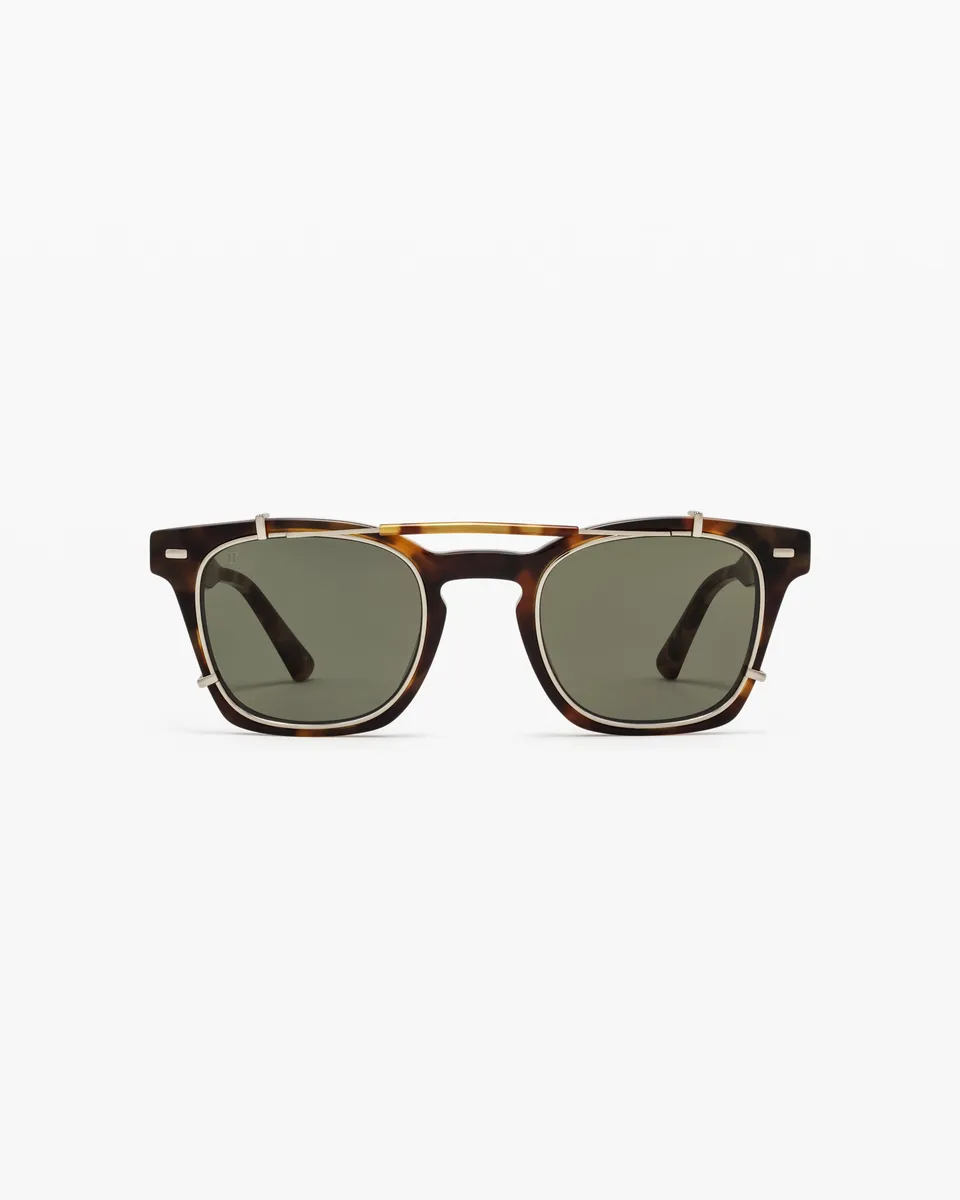 jimmy-fairly-la-carl-lunettes-de-soleil-aviateur-caille-fonc-e-homme image 1