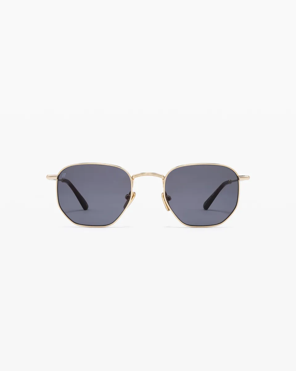 jimmy-fairly-la-ash-l-lunettes-de-soleil-hexagonales-en-acier-inoxydable-dor-hom image 1