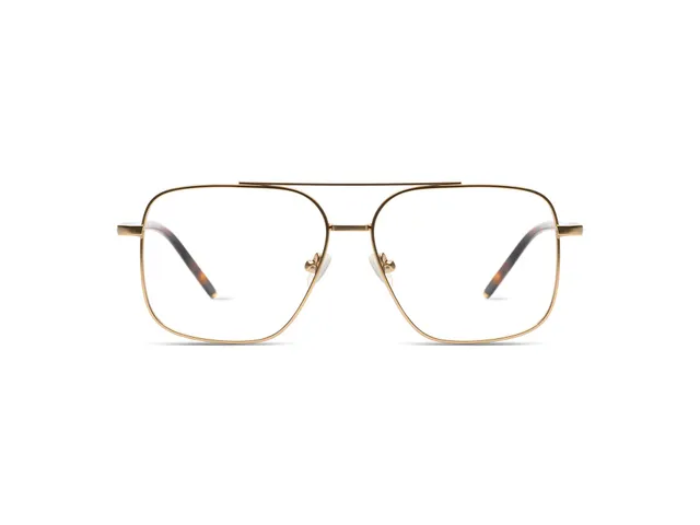 komono-jett-white-gold-matte-monture-optique-aviateur image 1
