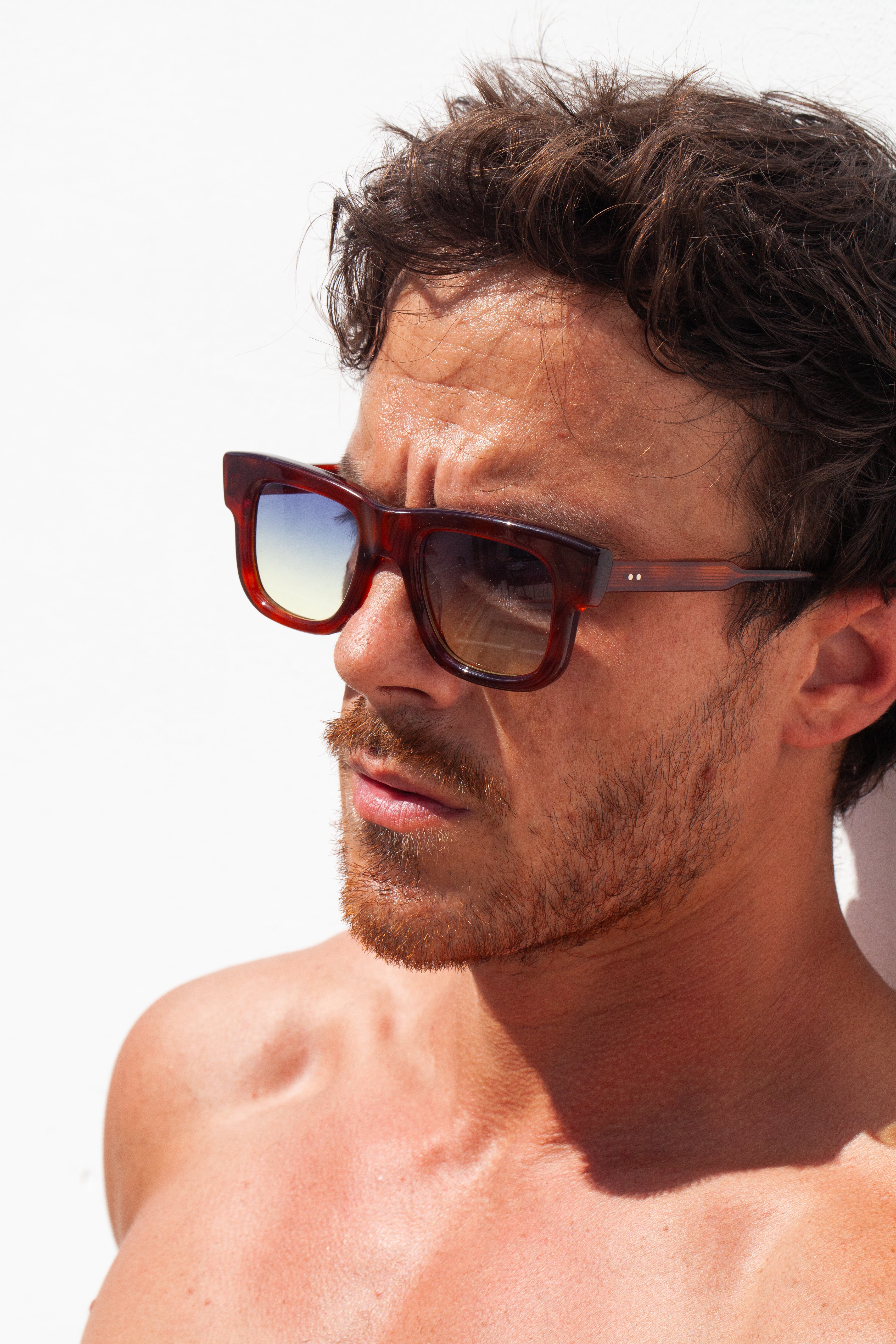le-petit-lunetier-stevie-acajou-lunettes-de-soleil-rectangulaires-ac-tate-verres image 2