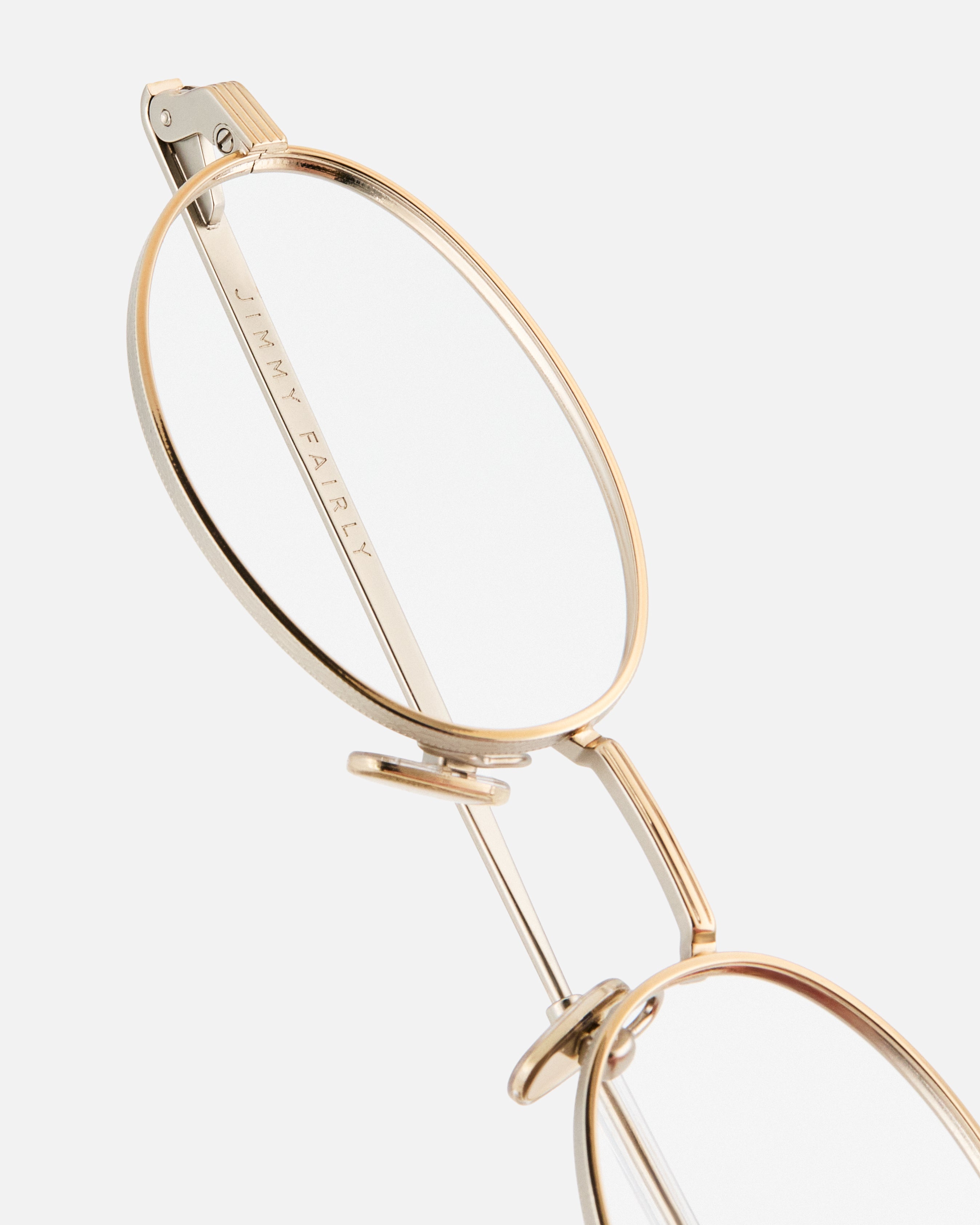 jimmy-fairly-la-belmont-lunettes-de-vue-ovales-homme-en-acier-inoxydable-dor-cha image 3