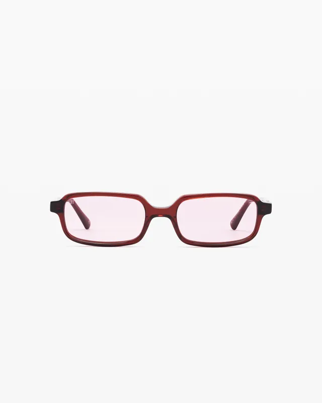 jimmy-fairly-la-kaya-jf-colors-lunettes-de-soleil-rectangulaires-rouges-style-90 image 1