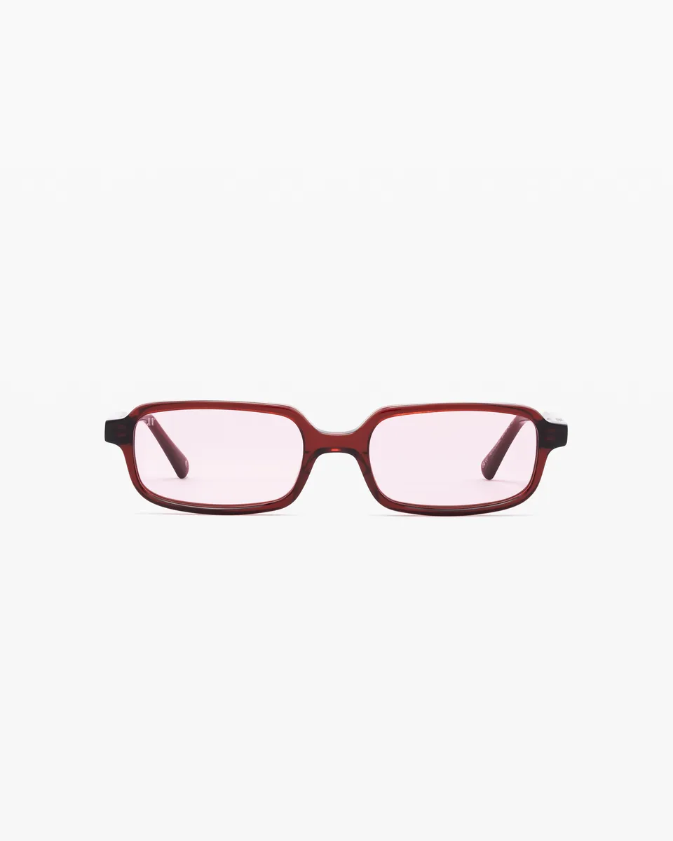 jimmy-fairly-la-kaya-jf-colors-lunettes-de-soleil-rectangulaires-rouges-style-90 image 1