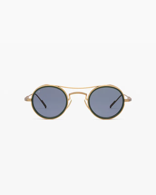jimmy-fairly-la-steen-lunettes-de-soleil-rondes-titane-japonais-et-ac-tate-dor-h image 1