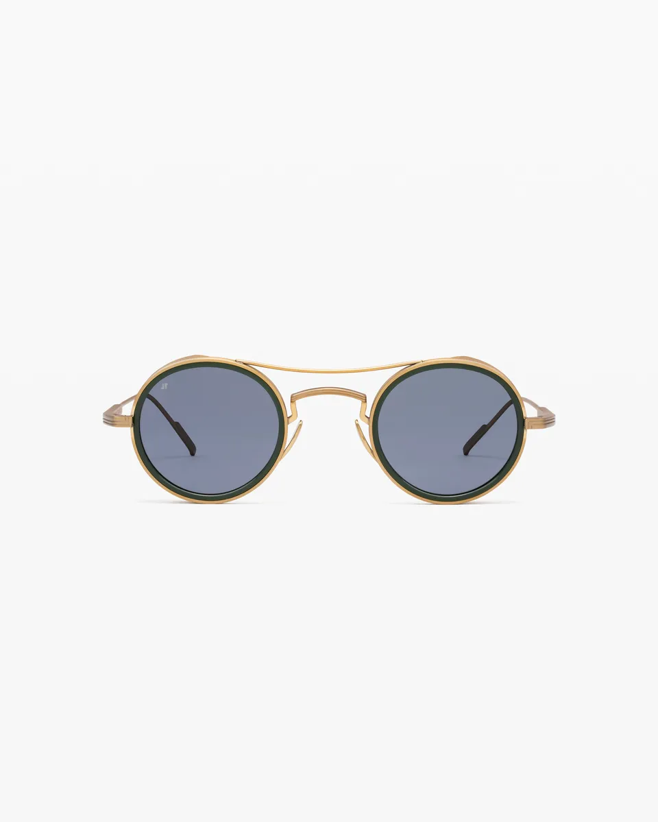 jimmy-fairly-la-steen-lunettes-de-soleil-rondes-titane-japonais-et-ac-tate-dor-h image 1
