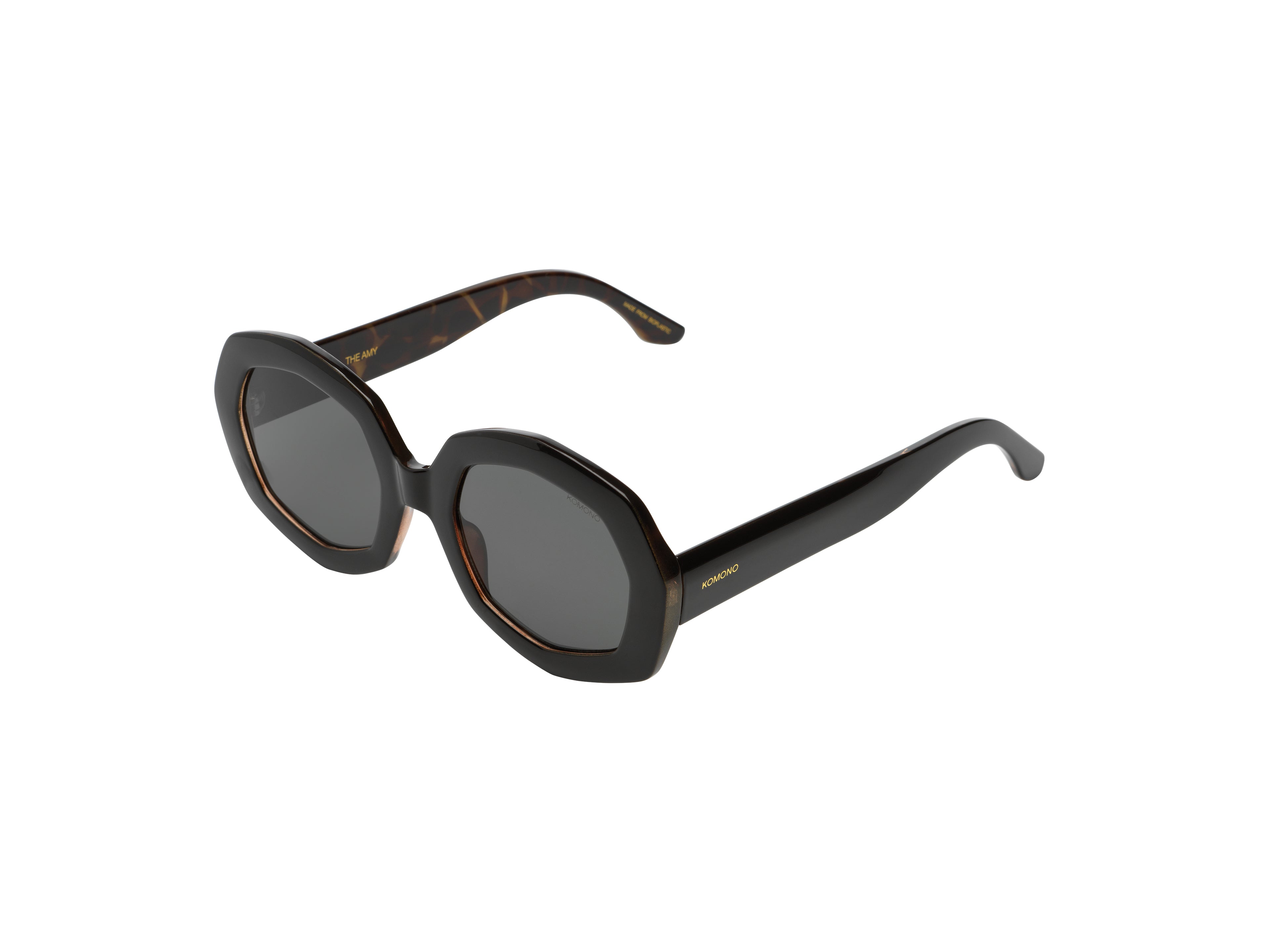 komono-amy-black-tortoise-lunettes-de-soleil-octogonales-bio-nylon image 2