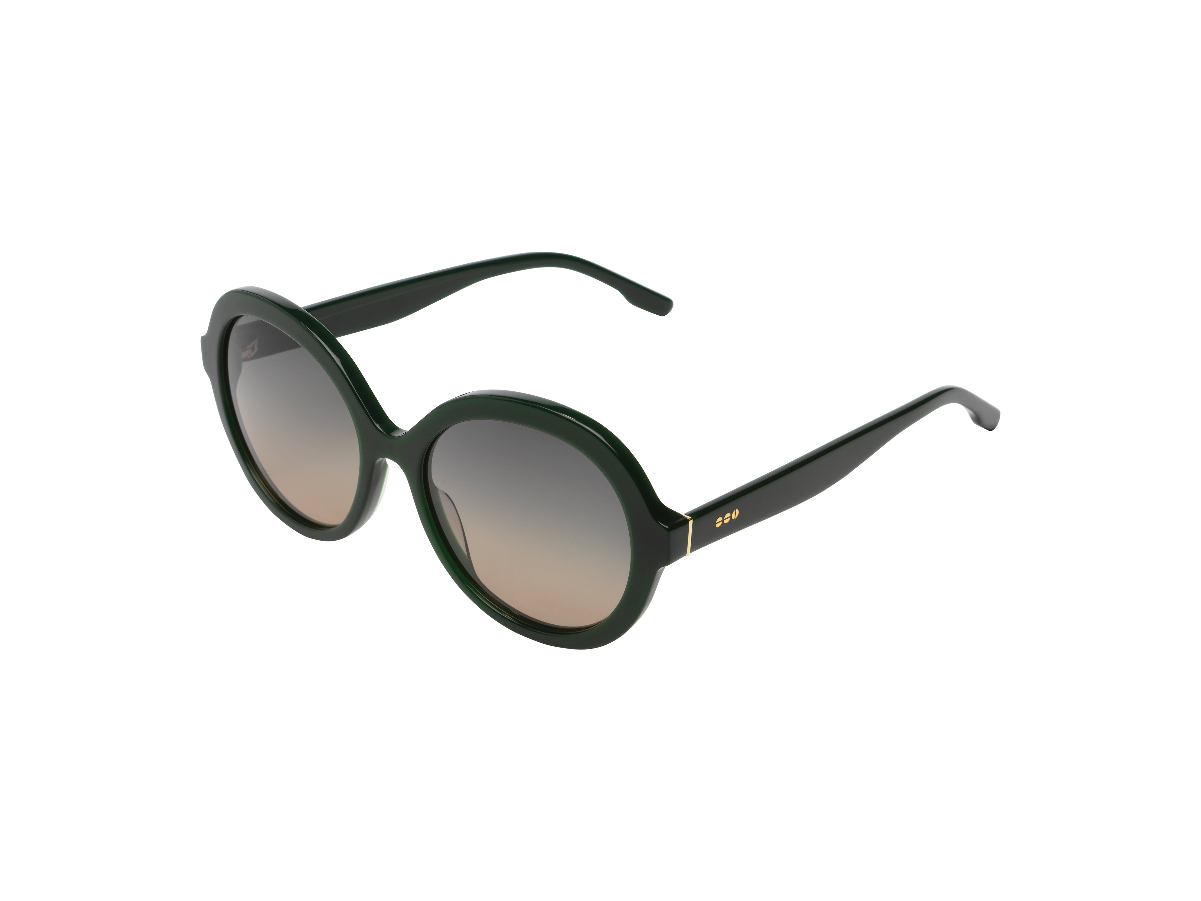 komono-misty-hunter-white-gold-lunettes-de-soleil-rondes-oversize-verres-polaris image 2