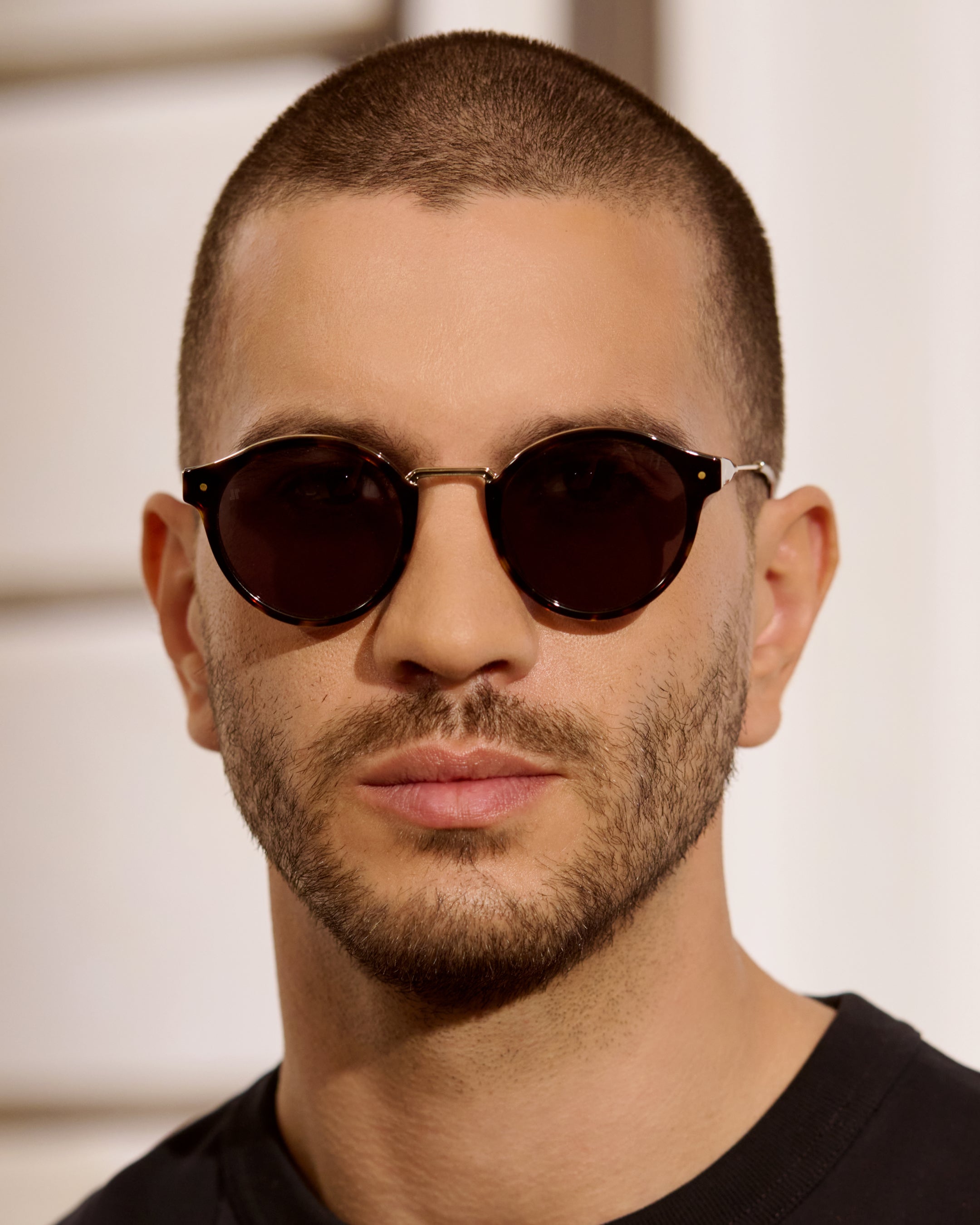jimmy-fairly-la-real-lunettes-de-soleil-rondes-pantos-en-ac-tate-et-acier-inoxyd image 3