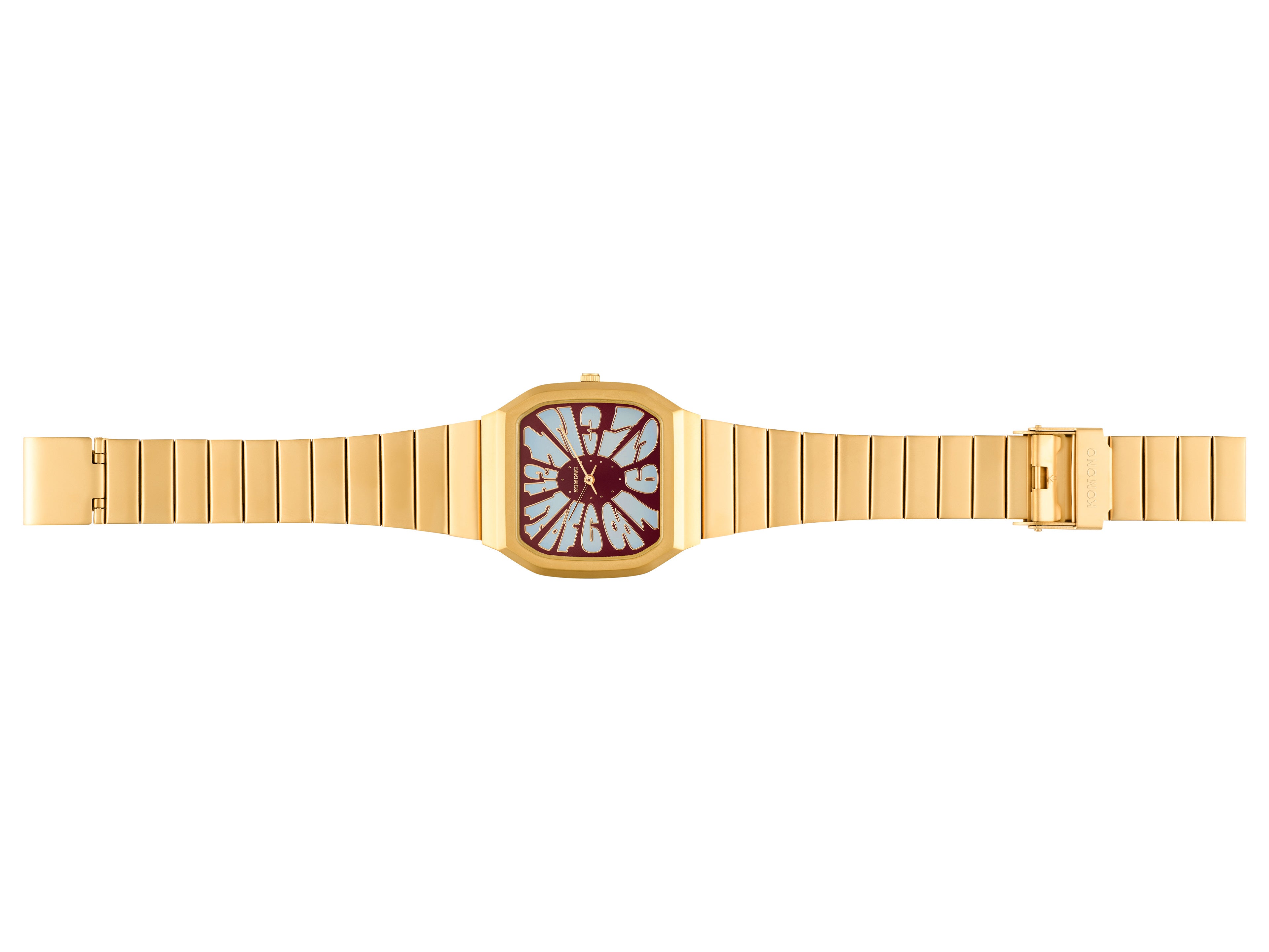 komono-max-flower-gold-maroon-blue-montre image 2