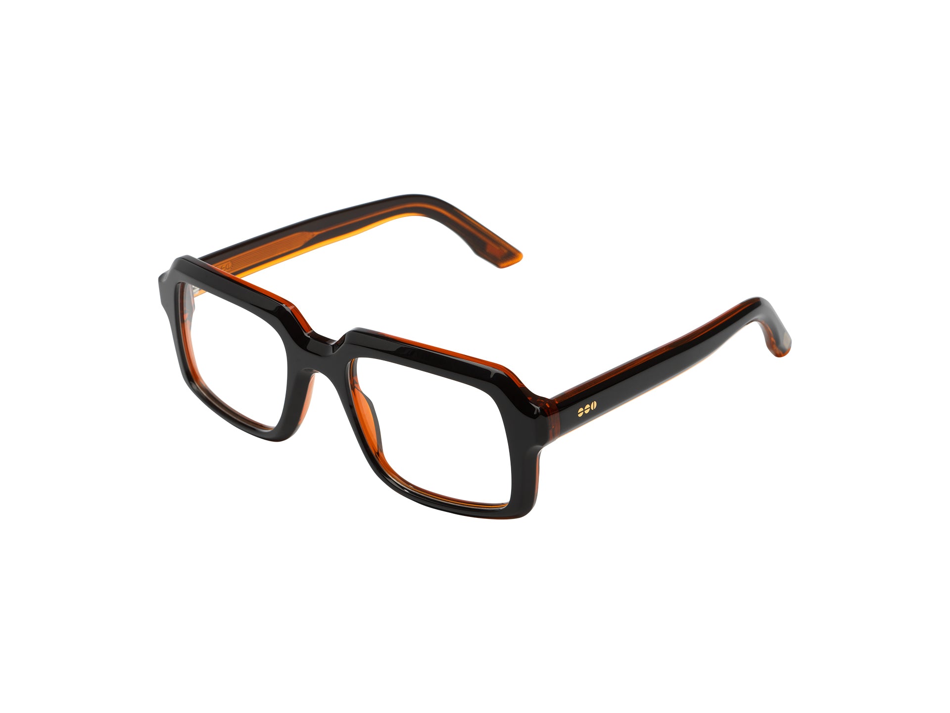 komono-teddy-black-bronze-monture-optique-rectangulaire-ac-tate-medium image 2