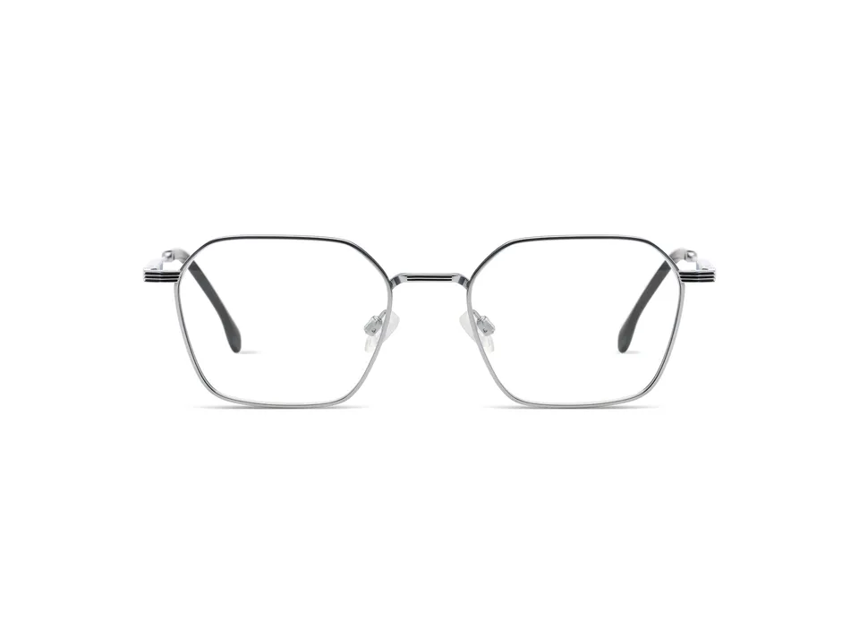 komono-yuki-silver-matte-lunettes-de-vue-carr-es image 1