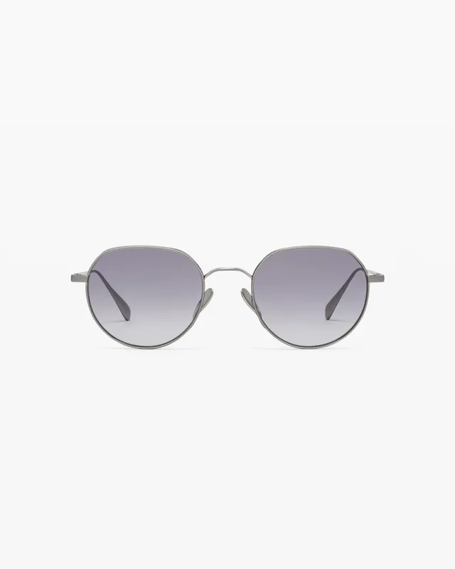 jimmy-fairly-la-altea-lunettes-de-soleil-rondes-en-titane-argent-homme image 1
