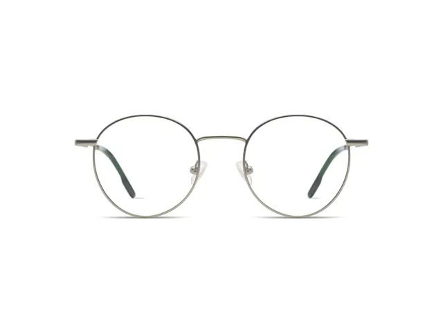 komono-pete-slims-silver-lunettes-de-vue-rondes-acier-inoxydable-petite-taille image 1
