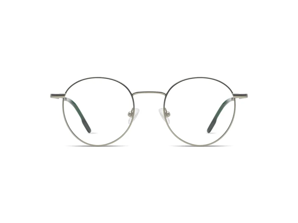 komono-pete-slims-silver-lunettes-de-vue-rondes-acier-inoxydable-petite-taille image 1