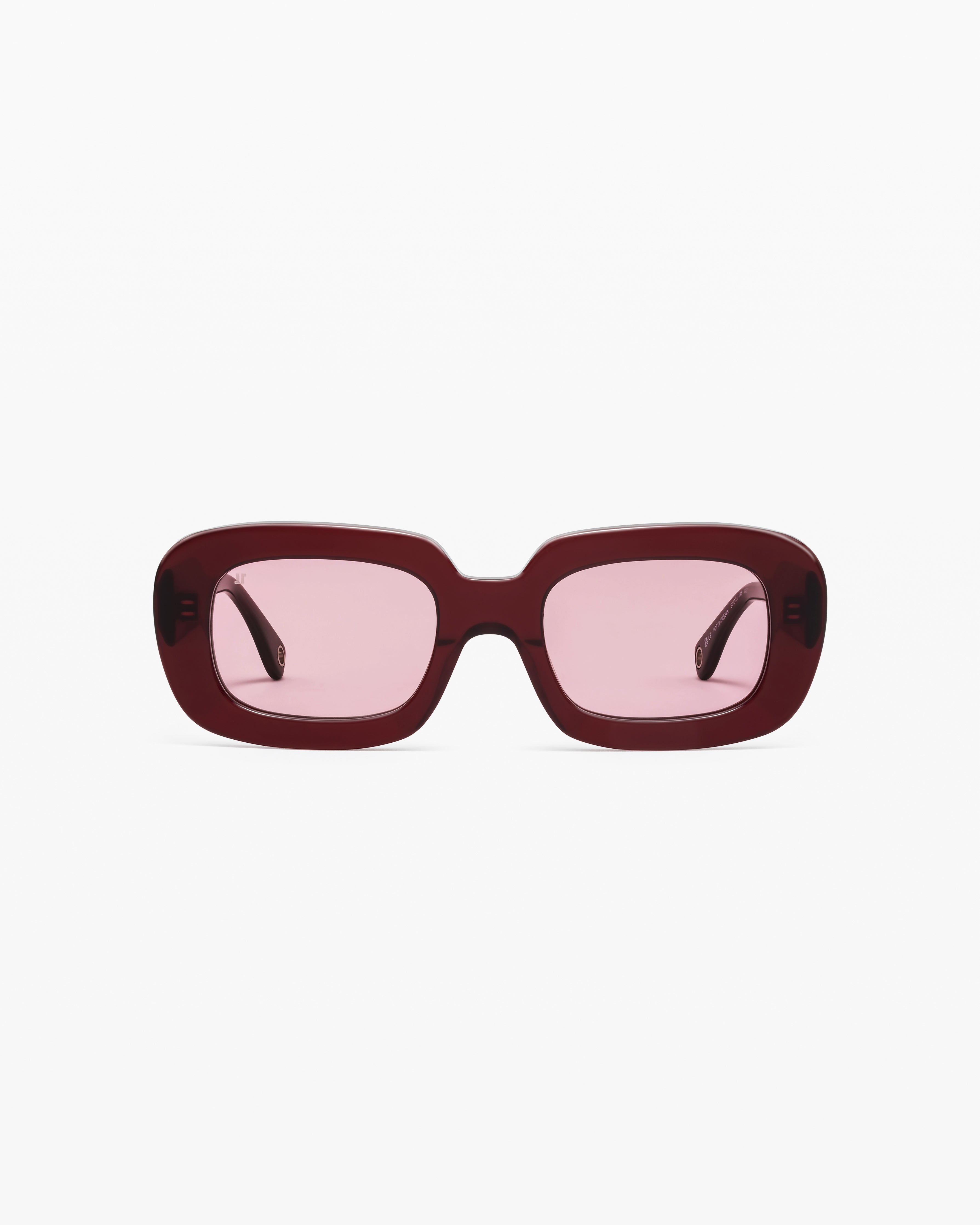 jimmy-fairly-la-ily-jf-colors-lunettes-de-soleil-rectangulaires-rouges-femme image 1