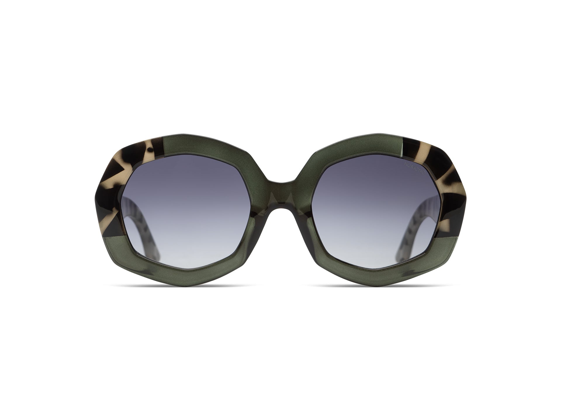 komono-amy-emerald-bobcat-lunettes-de-soleil-octogonales-en-nylon-bio-verres-ver image 3