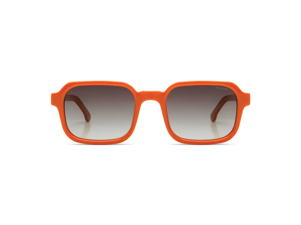 komono-romeo-princeton-lunettes-de-soleil-rectangulaires-polaris-es-orange-mediu image 1