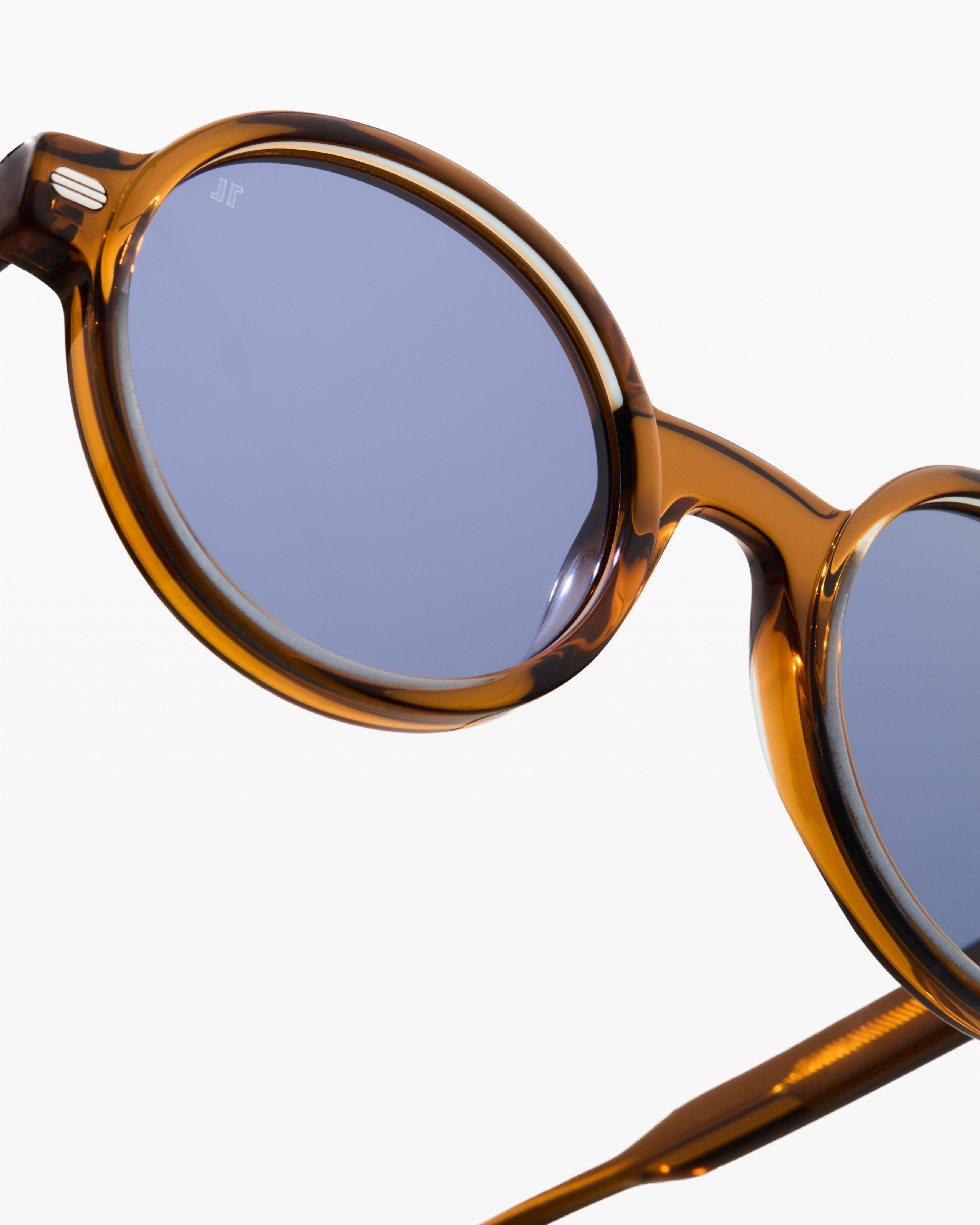 jimmy-fairly-la-gadjo-lunettes-de-soleil-rondes-en-ac-tate-marron-homme-taille-m image 5