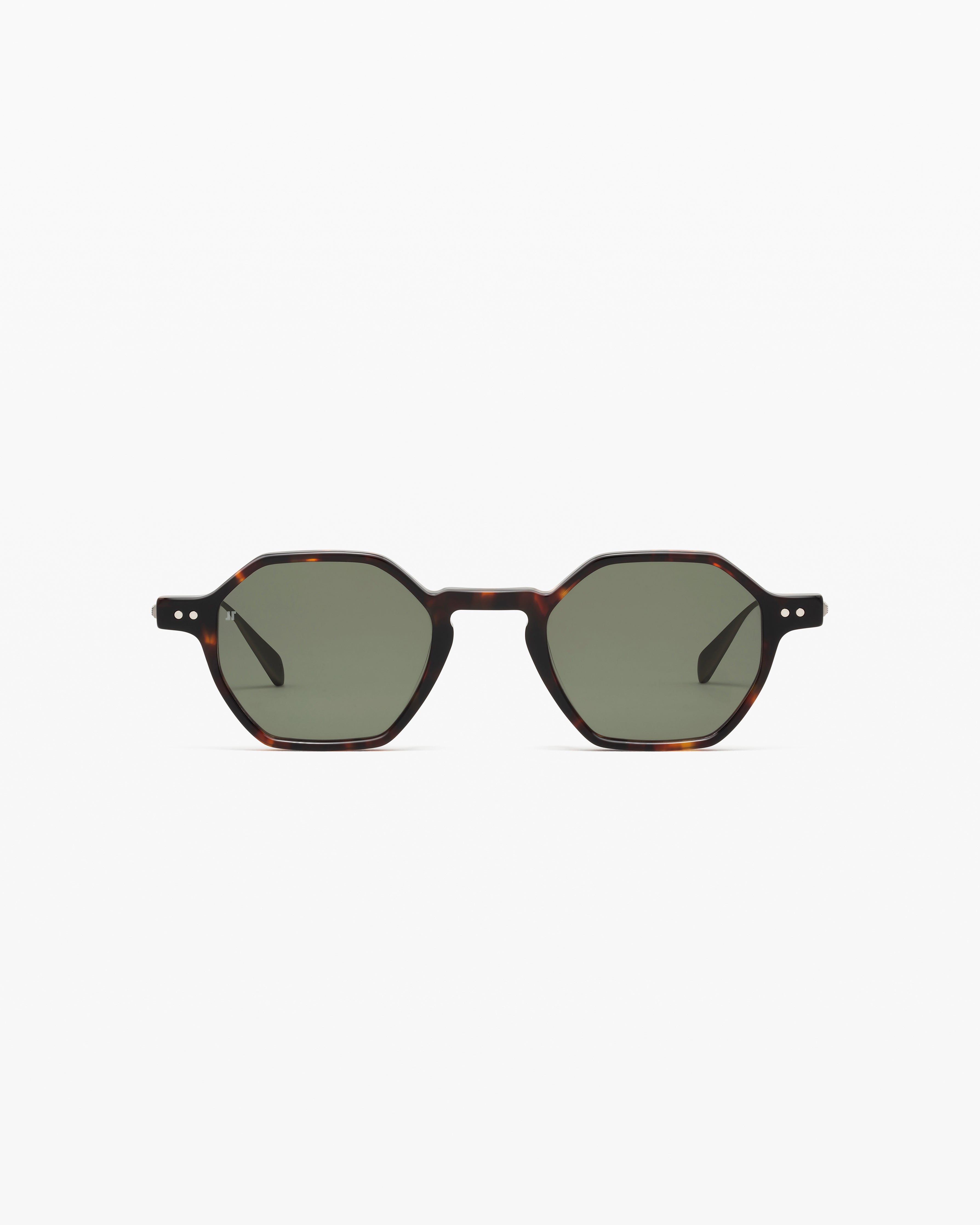 jimmy-fairly-la-aziel-lunettes-de-soleil-hexagonales-titane-caille-fonc-e-homme- image 1