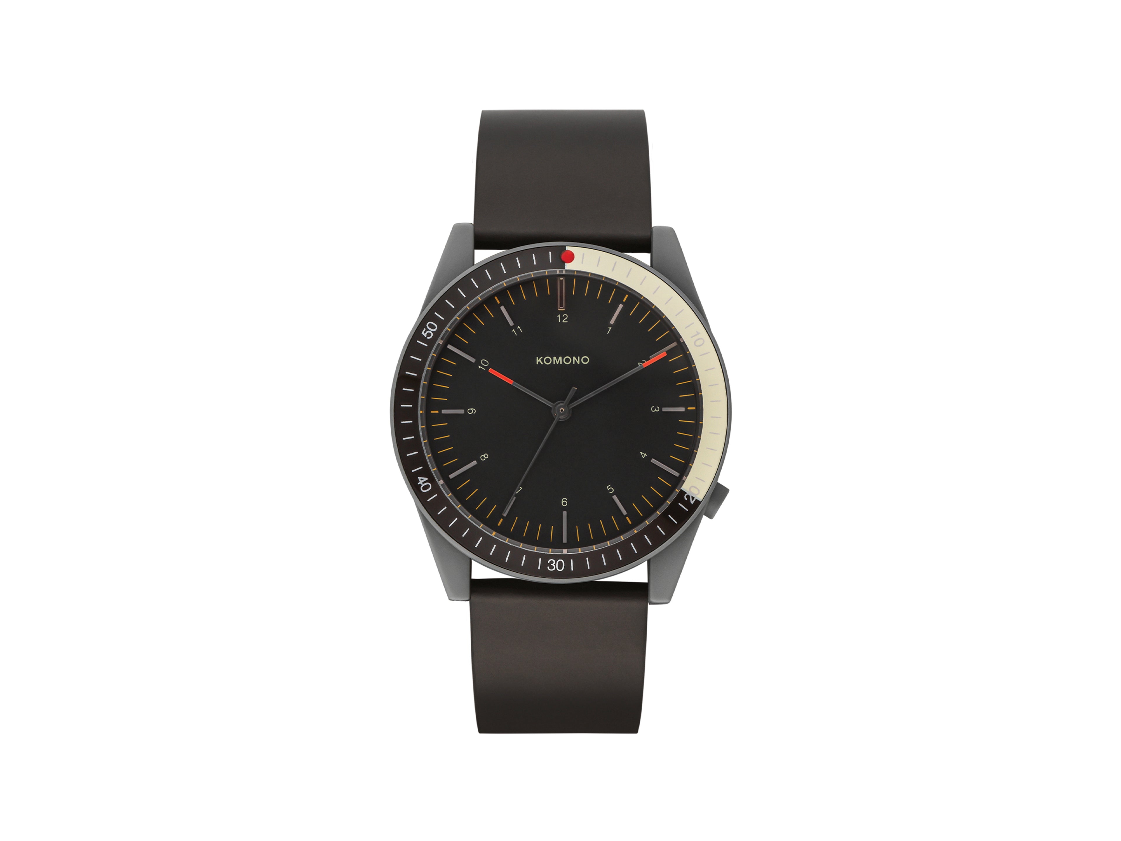 komono-ray-shade-leather-black-montre-cuir-noir image 1