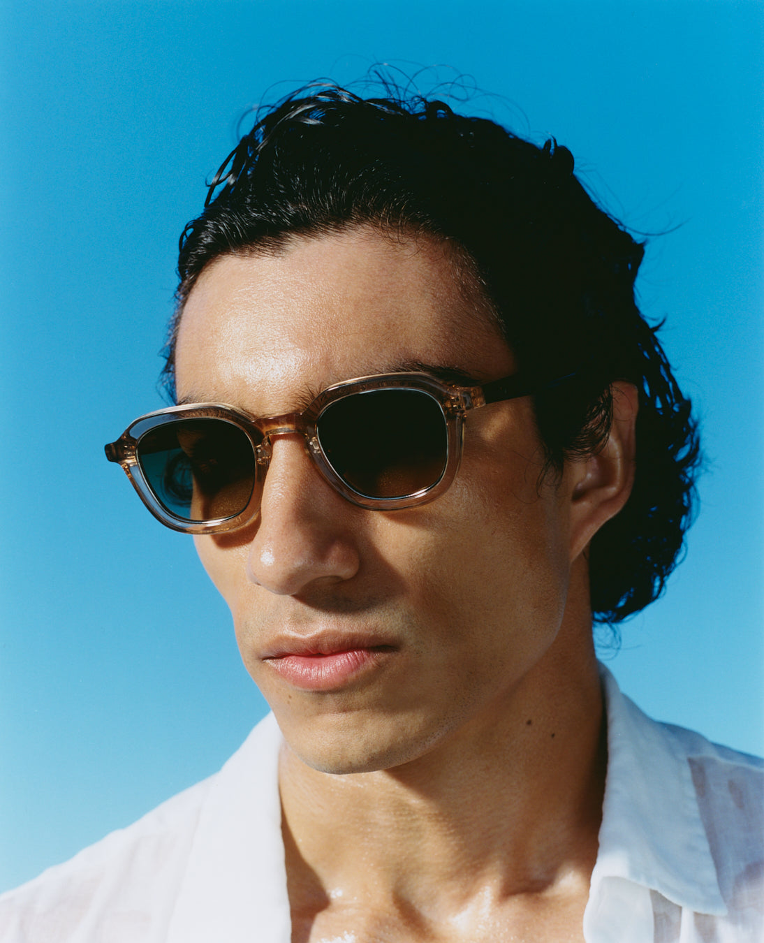jimmy-fairly-la-reef-lunettes-de-soleil-carr-es-homme-titane-et-ac-tate-cr-me-tr image 2