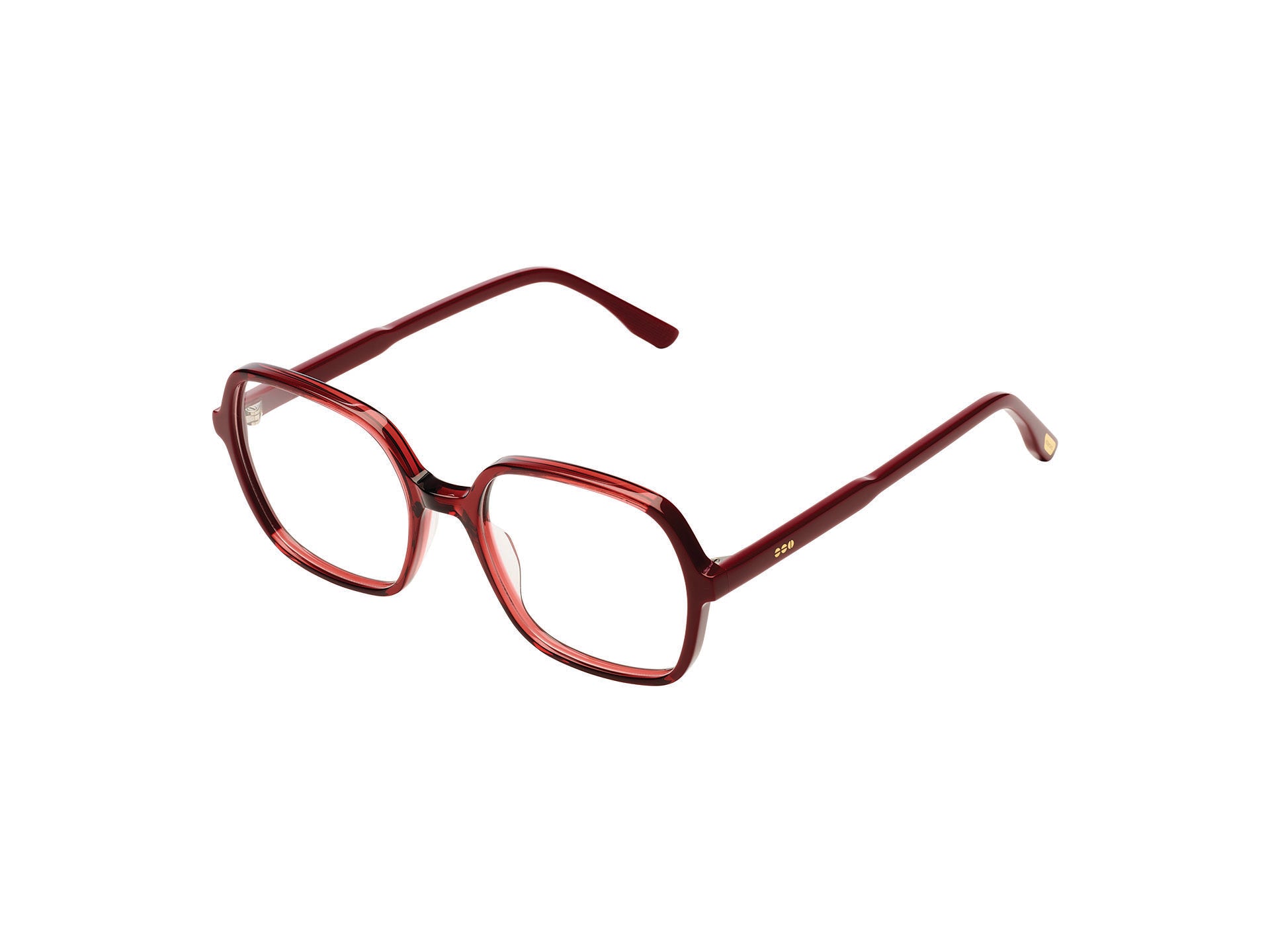 komono-petra-maroon-lunettes-de-vue-carr-es-surdimensionn-es image 2