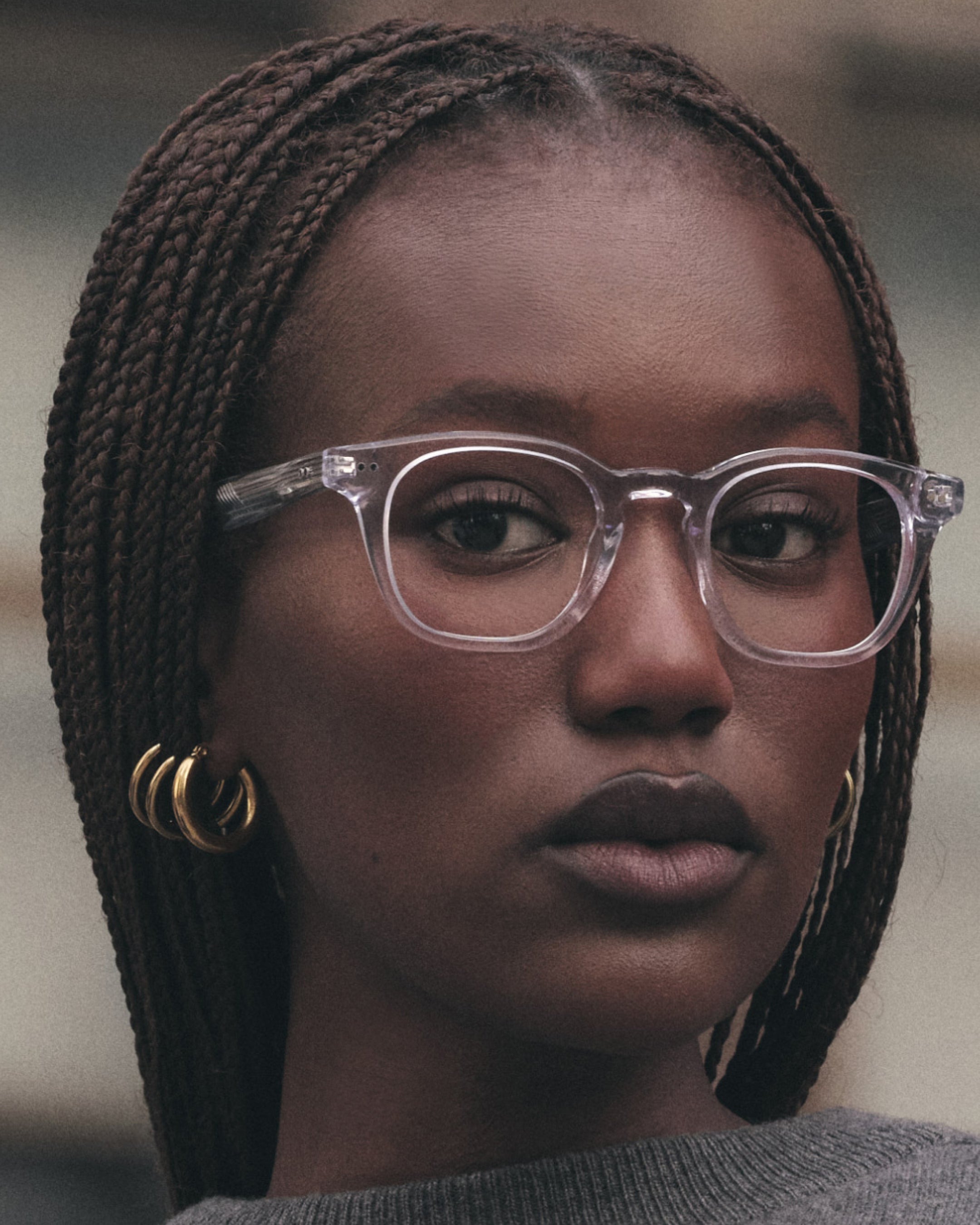 jimmy-fairly-la-navy-lunettes-de-vue-carr-e-cr-me-transparent-medium image 2