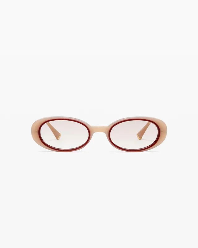 jimmy-fairly-la-janna-lunettes-de-soleil-ovales-cr-me-style-90s-cat-gorie-1 image 1