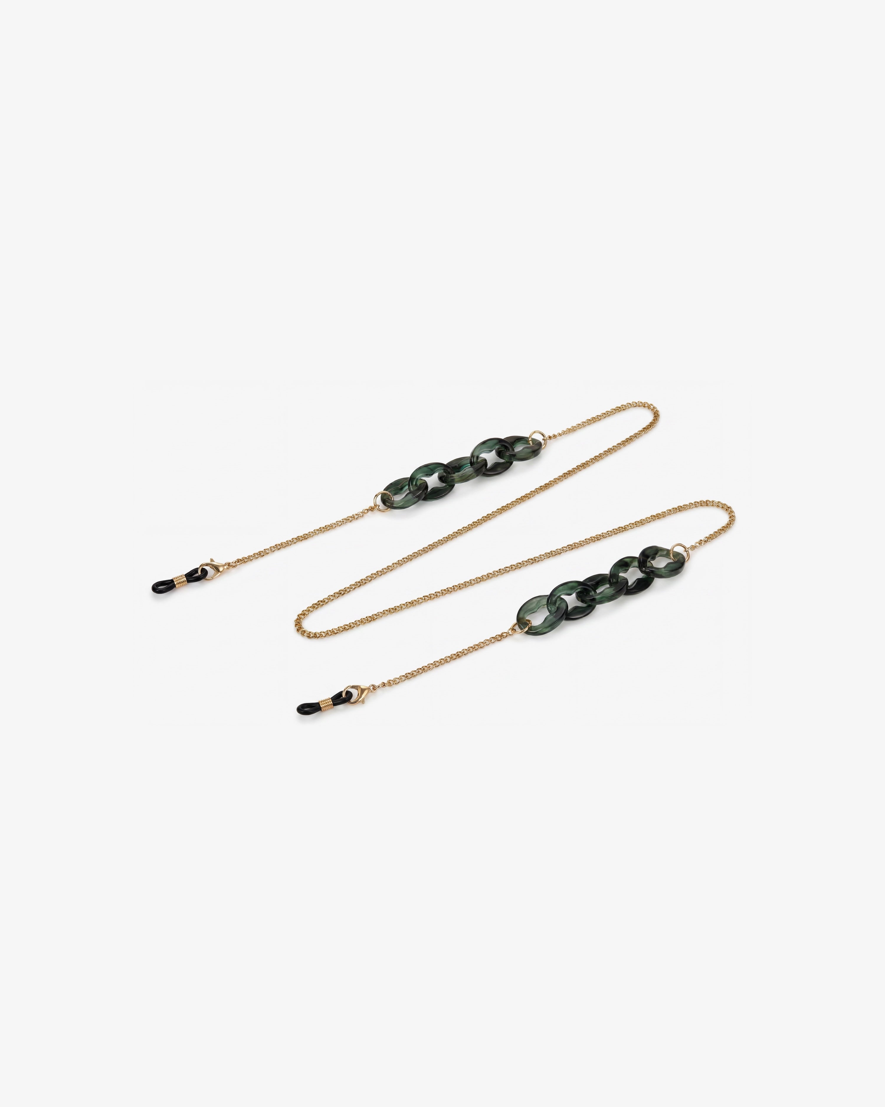 le-petit-lunetier-cha-ne-fine-maillons-vert-cordon-lunettes image 1