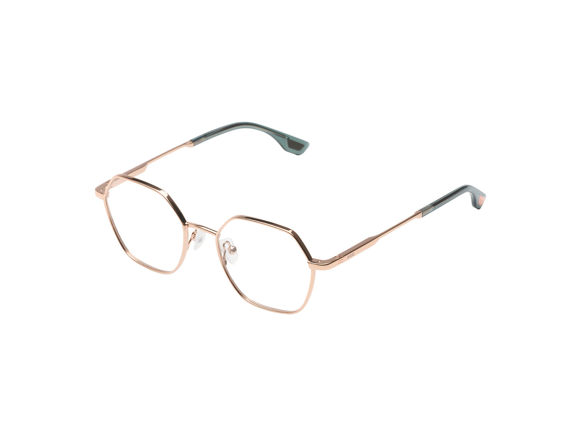 komono-nora-slims-lunettes-de-soleil-rose-gold-emerald image 2