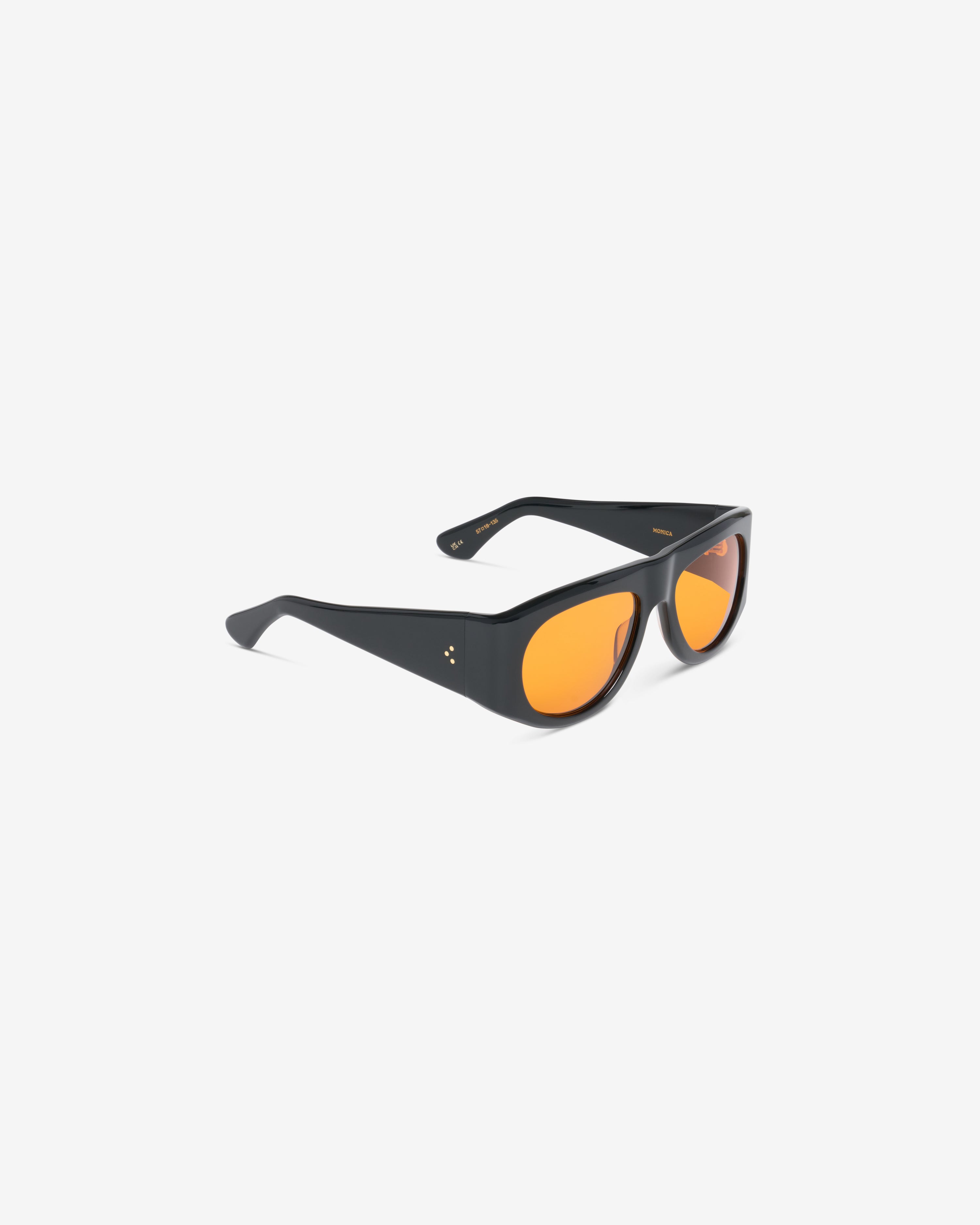 le-petit-lunetier-monica-lunettes-de-soleil-masque-noir-et-orange-ac-tate-noir-m image 2