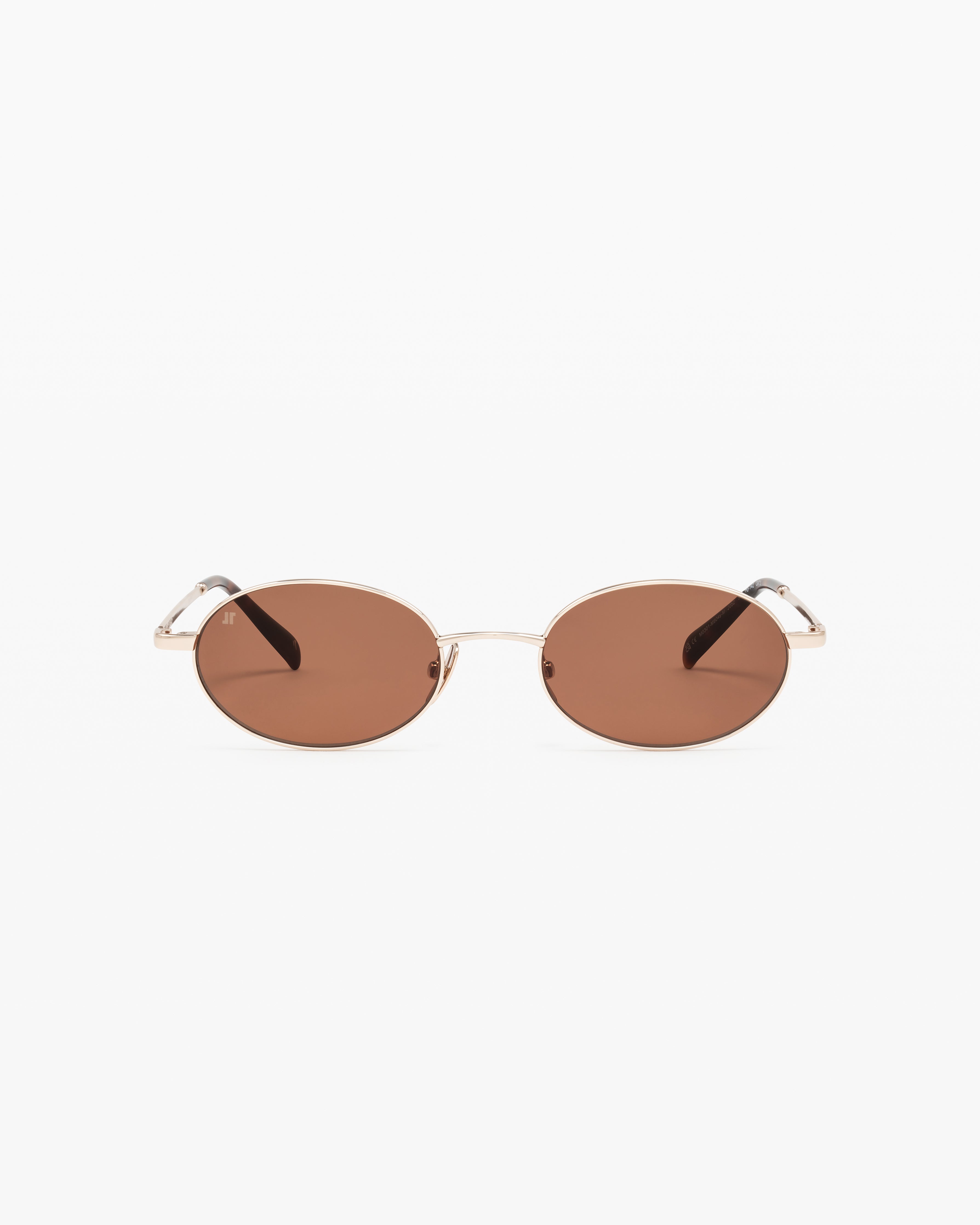 jimmy-fairly-la-elvie-lunettes-de-soleil-ovales-en-acier-inoxydable-dor-cat-gori image 1