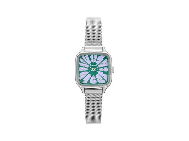 komono-kate-flower-royale-silver-lilac-montre-bracelet-acier-inoxydable-argent-m image 1