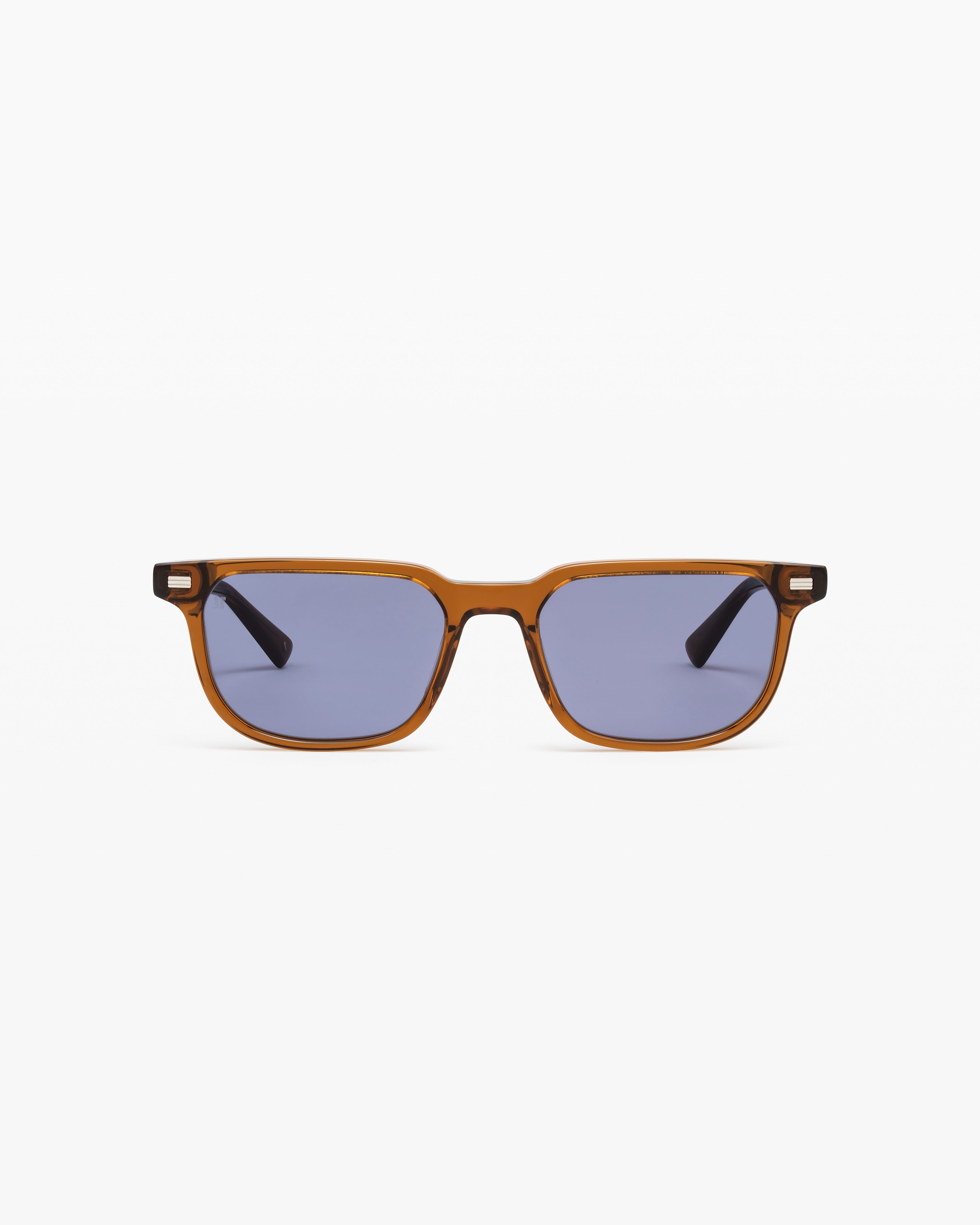 jimmy-fairly-la-ray-lunettes-de-soleil-homme-rectangulaires-marron-effet-paille- image 1